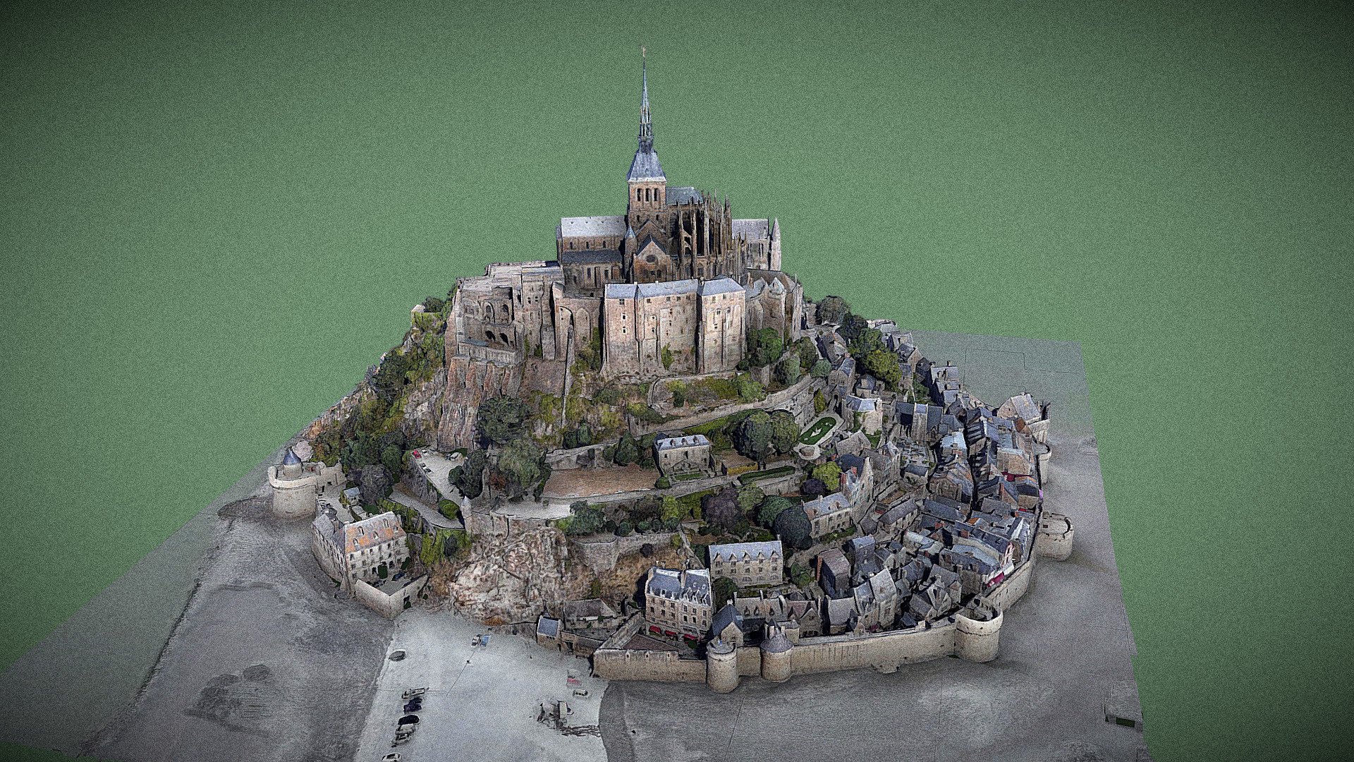 Mont SaintMichel 3D model by (visualito) [009dfbc