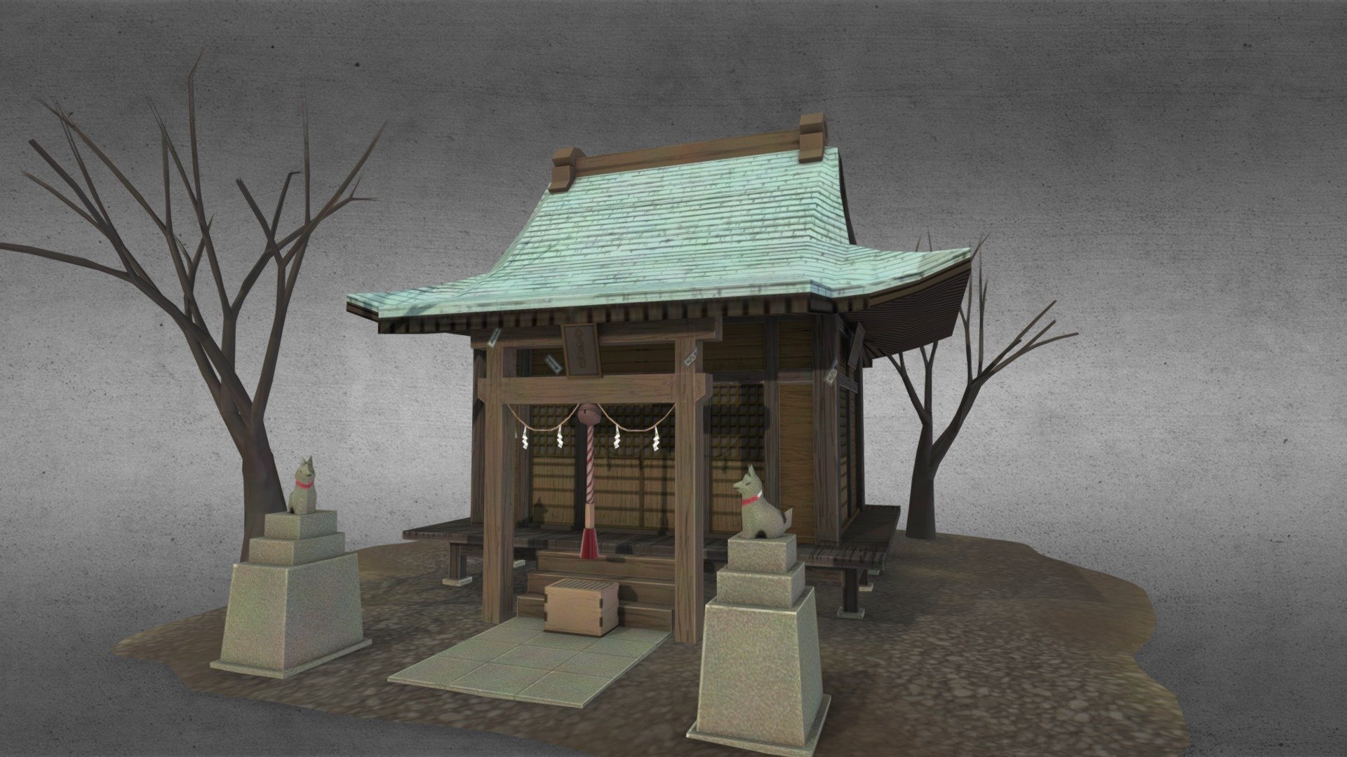 Japaneseshrinejinja 3D model by haiokukun [02534b3] Sketchfab