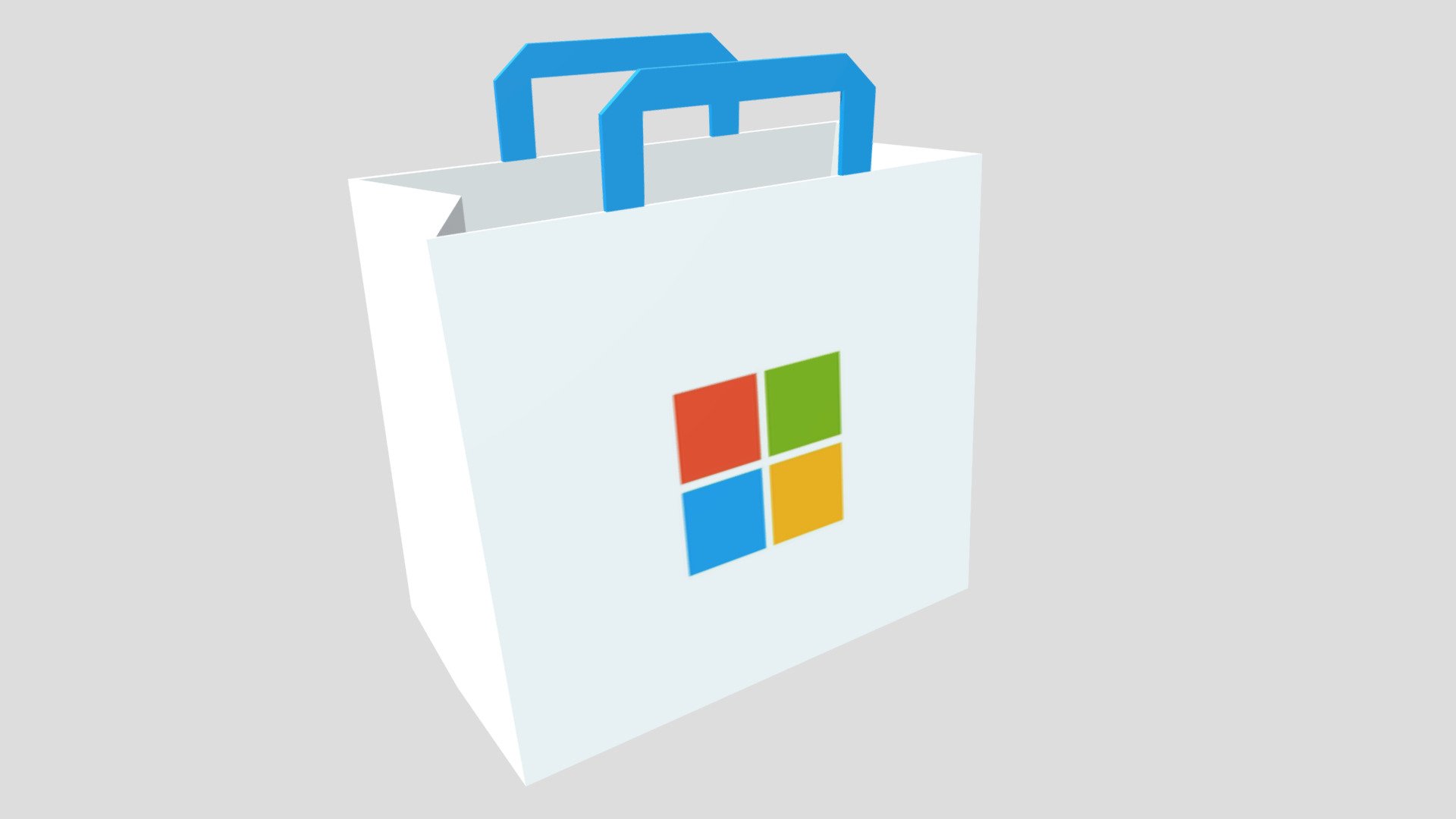 Microsoft store icon Download Free 3D model by Hyperloft [0628ce6