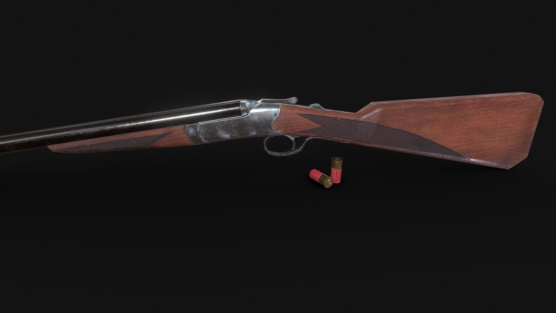Double Barrel Shotgun Download Free 3D model by Ryan_Nein [063cb20