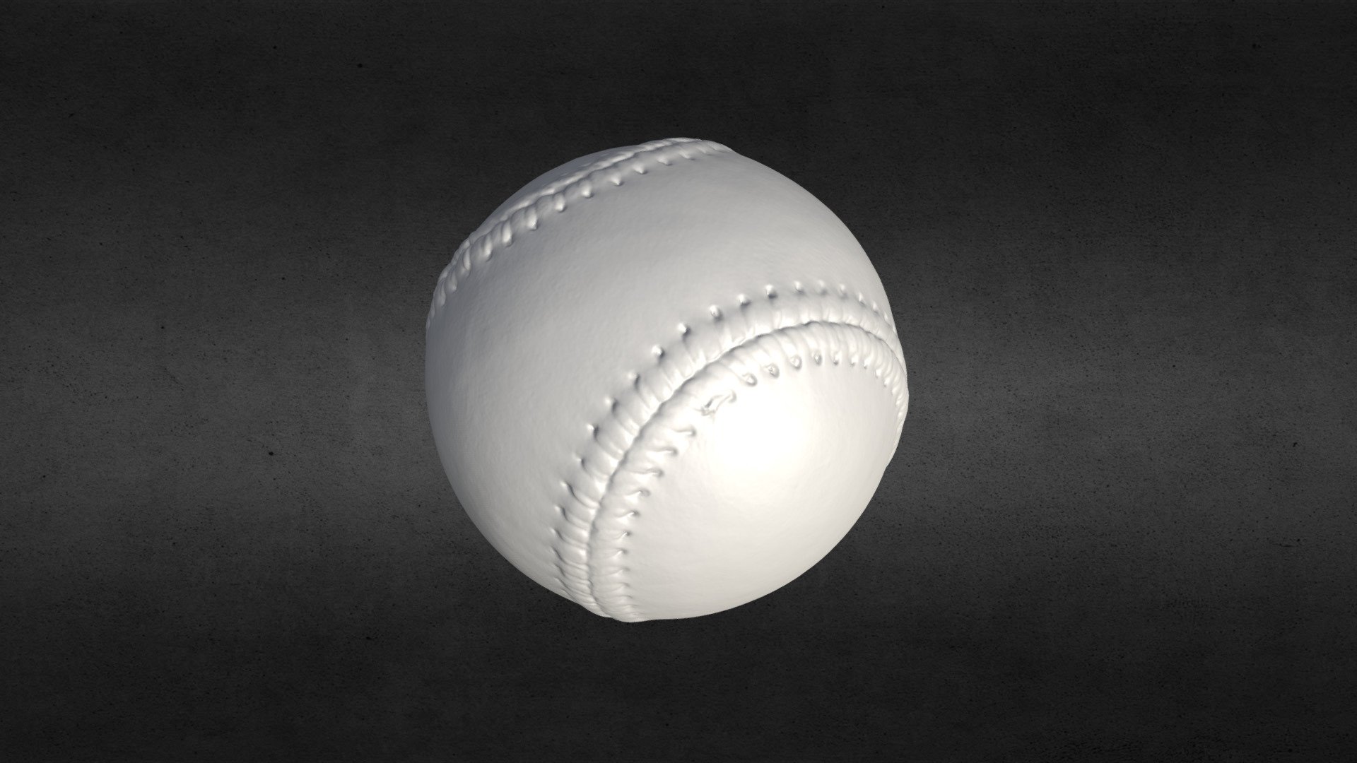 3D Scanned Baseball (3D Printable) Buy Royalty Free 3D model by