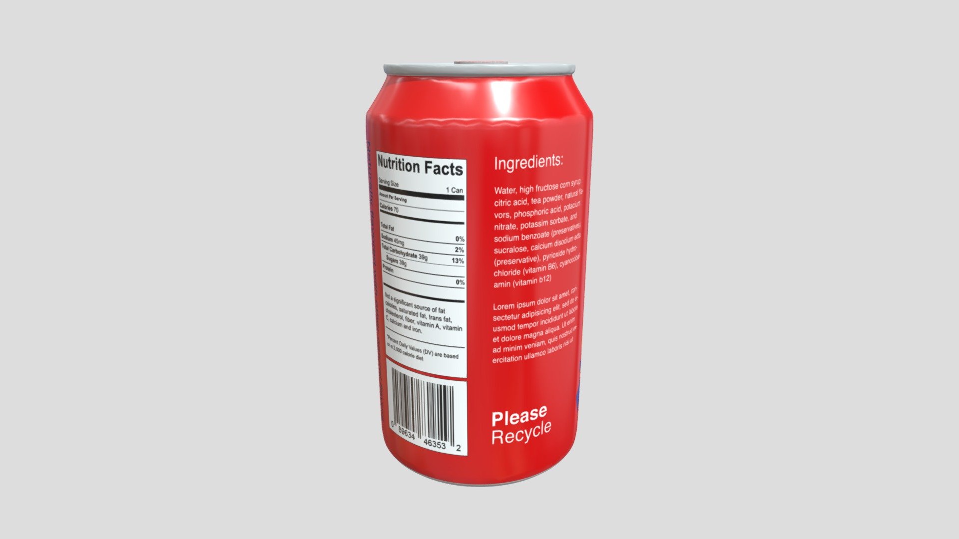 Soda Can Download Free 3D model by Mustafa Jafar (MustafaJafarTD