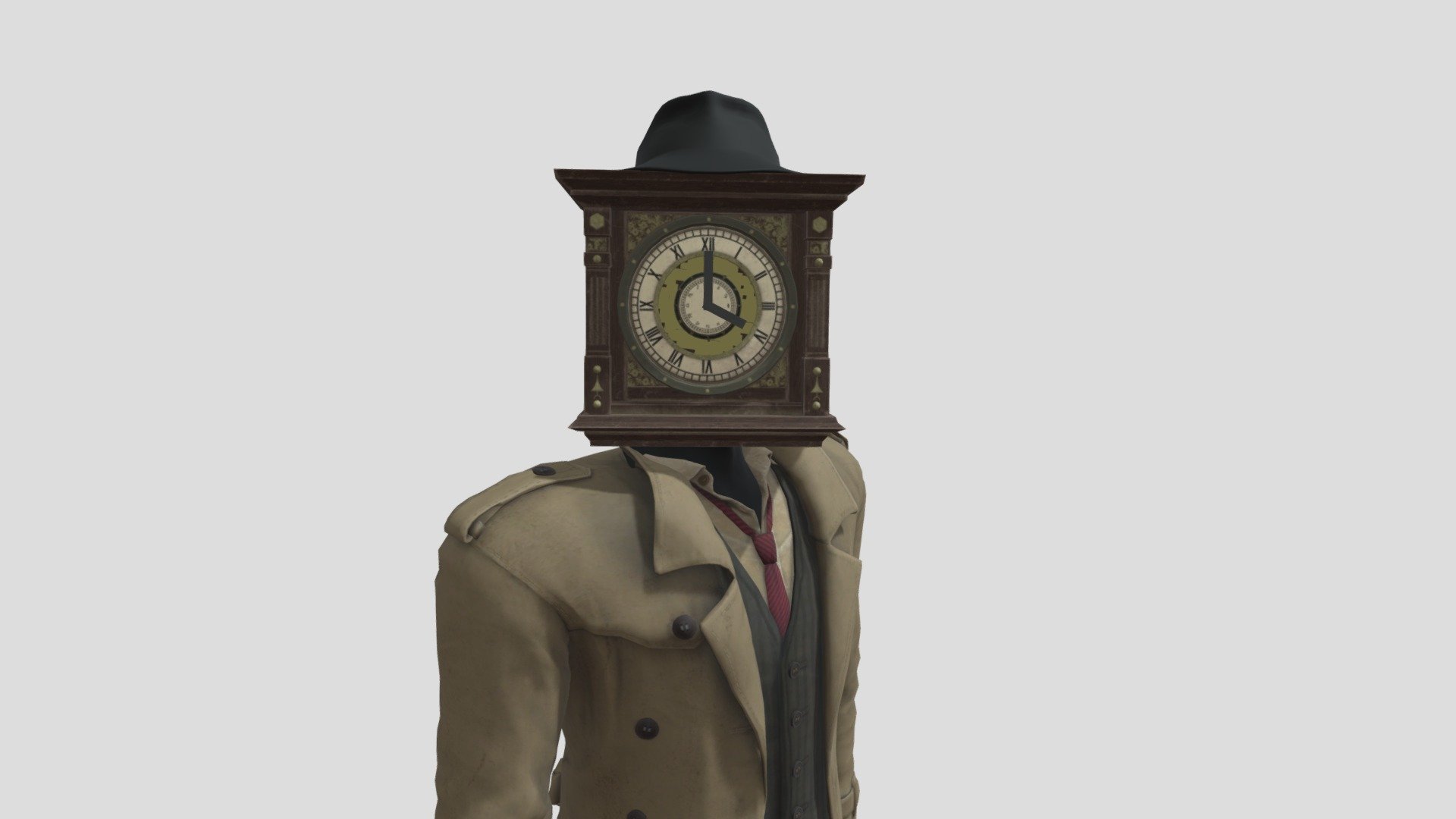 Large Clockman Download Free 3D model by j (gmanfromhl2) [0a57338