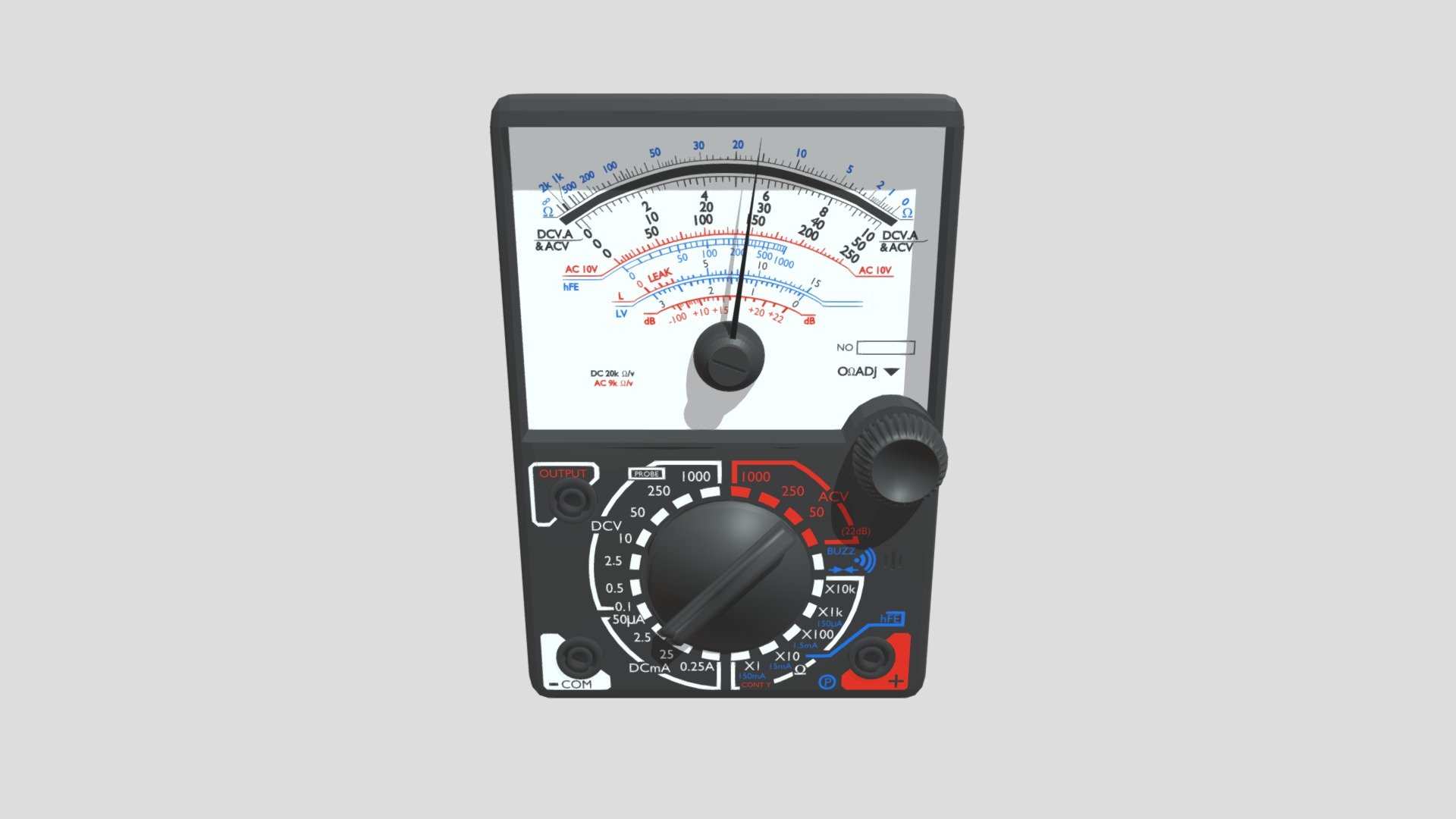 Analog Multimeter Download Free 3D model by berlinafebrianti.tw