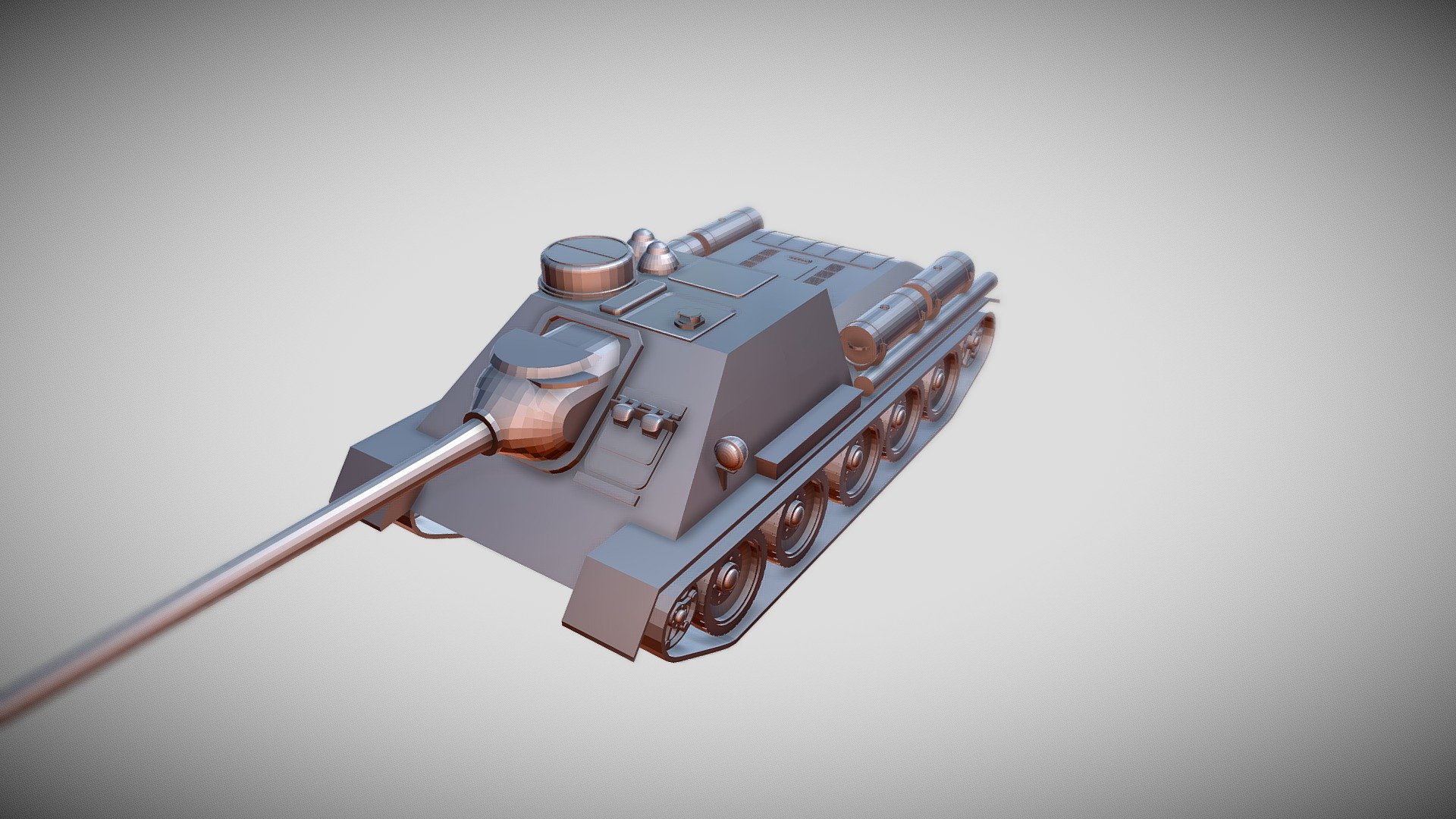 Su 100 (WIP) - 3D model by JP Lanz (@Yamian) [0c95911] - Sketchfab