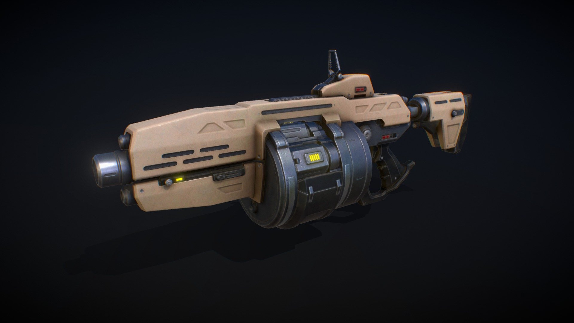 Grenade Launcher 3D model by Teliri [0cf2aa6] Sketchfab