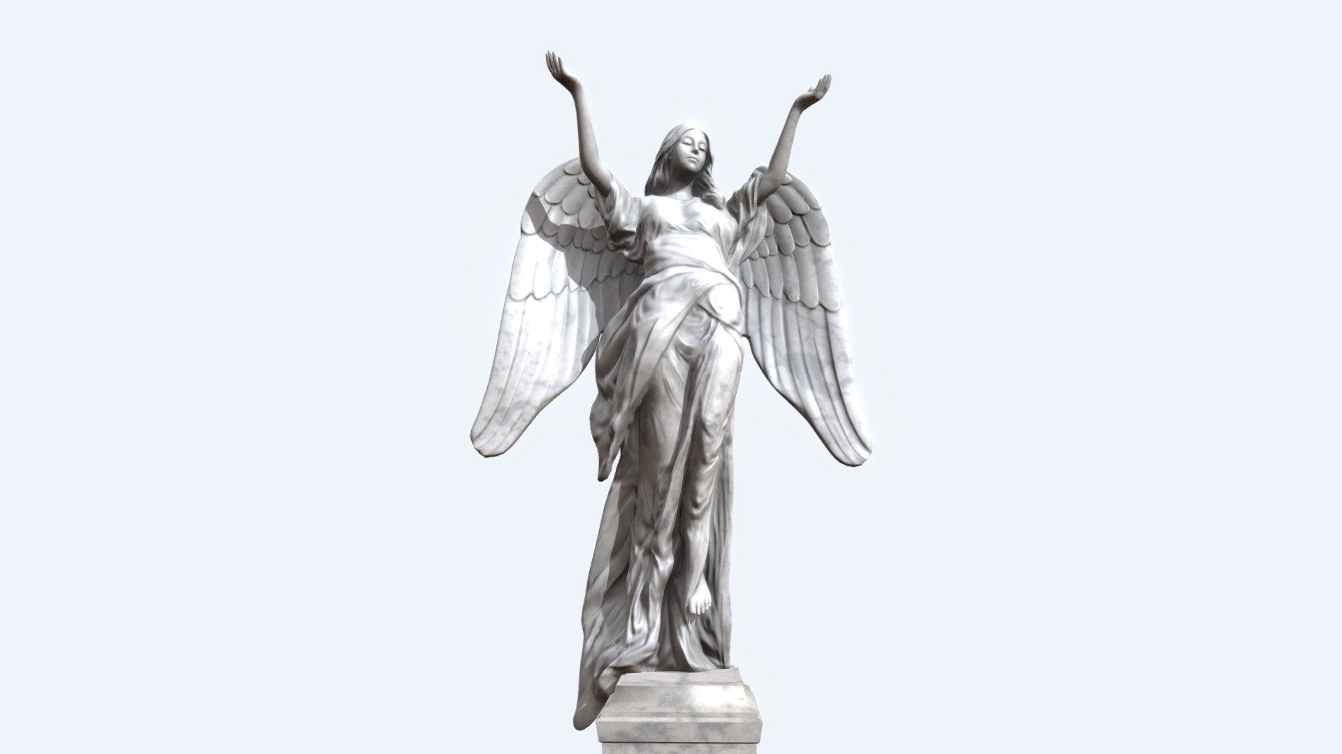 Angel Statue Buy Royalty Free 3D model by digikstudio [0d1b60c