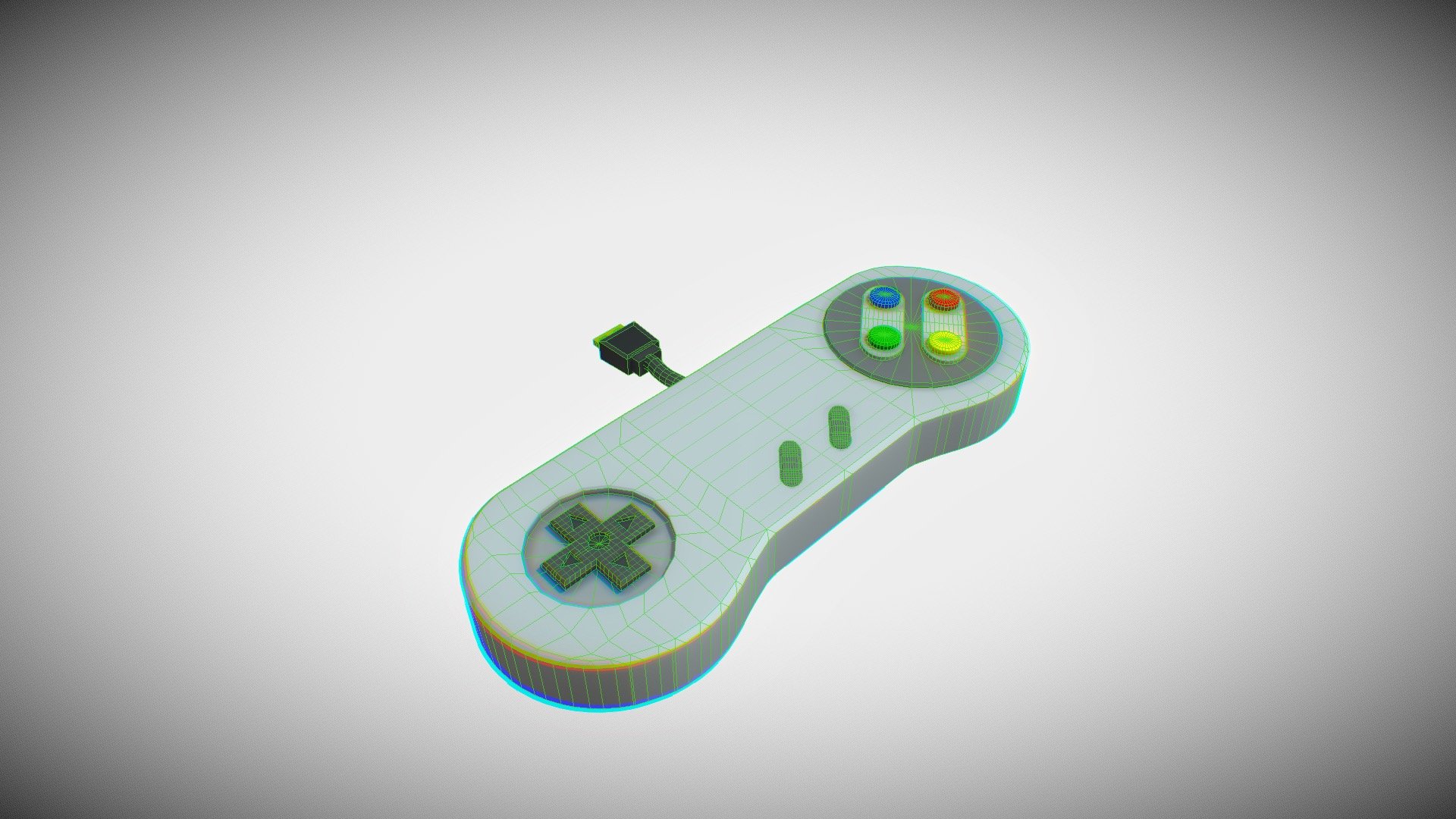 Super NES Gamepad Download Free 3D model by Marina Martínez (marinathirteen) [127ed08