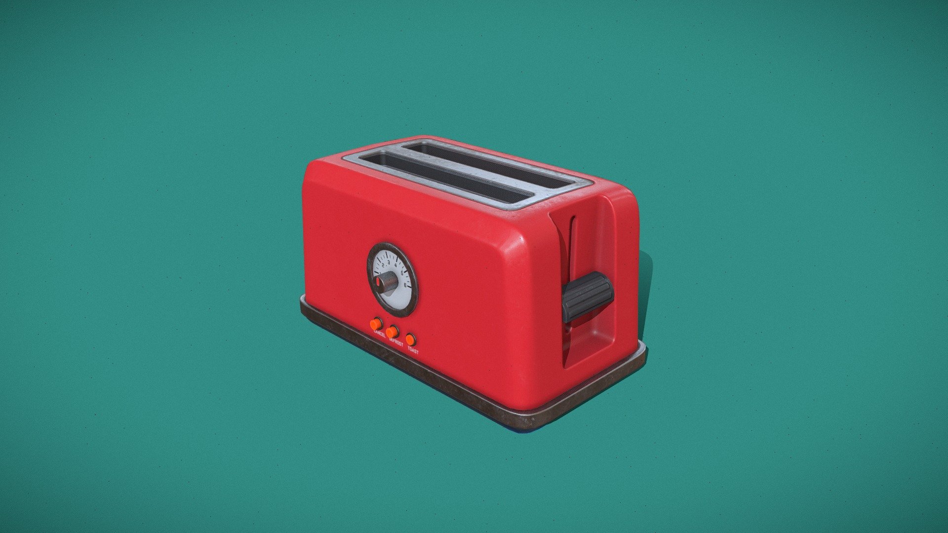 Toaster Game Ready Asset Buy Royalty Free 3D model by 3D Chop Art