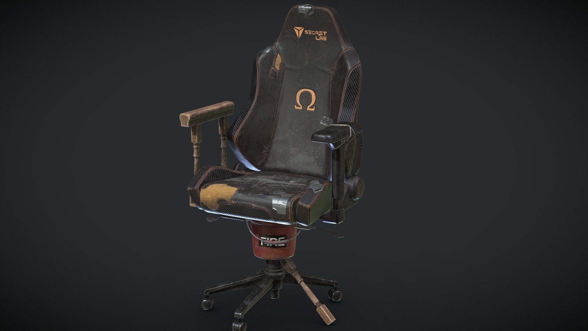 Secret Lab Chair Rust 3D model by ThomasButters [12dc459] Sketchfab