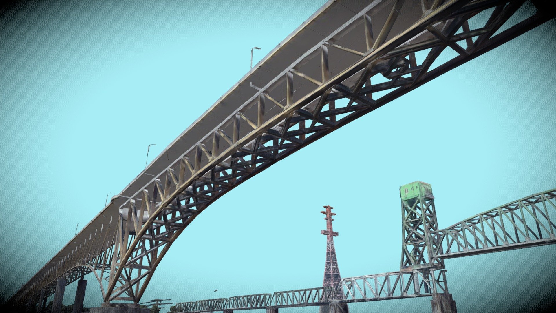 Ironworkers Memorial Bridge, Vancouver, BC, CA Download Free 3D model