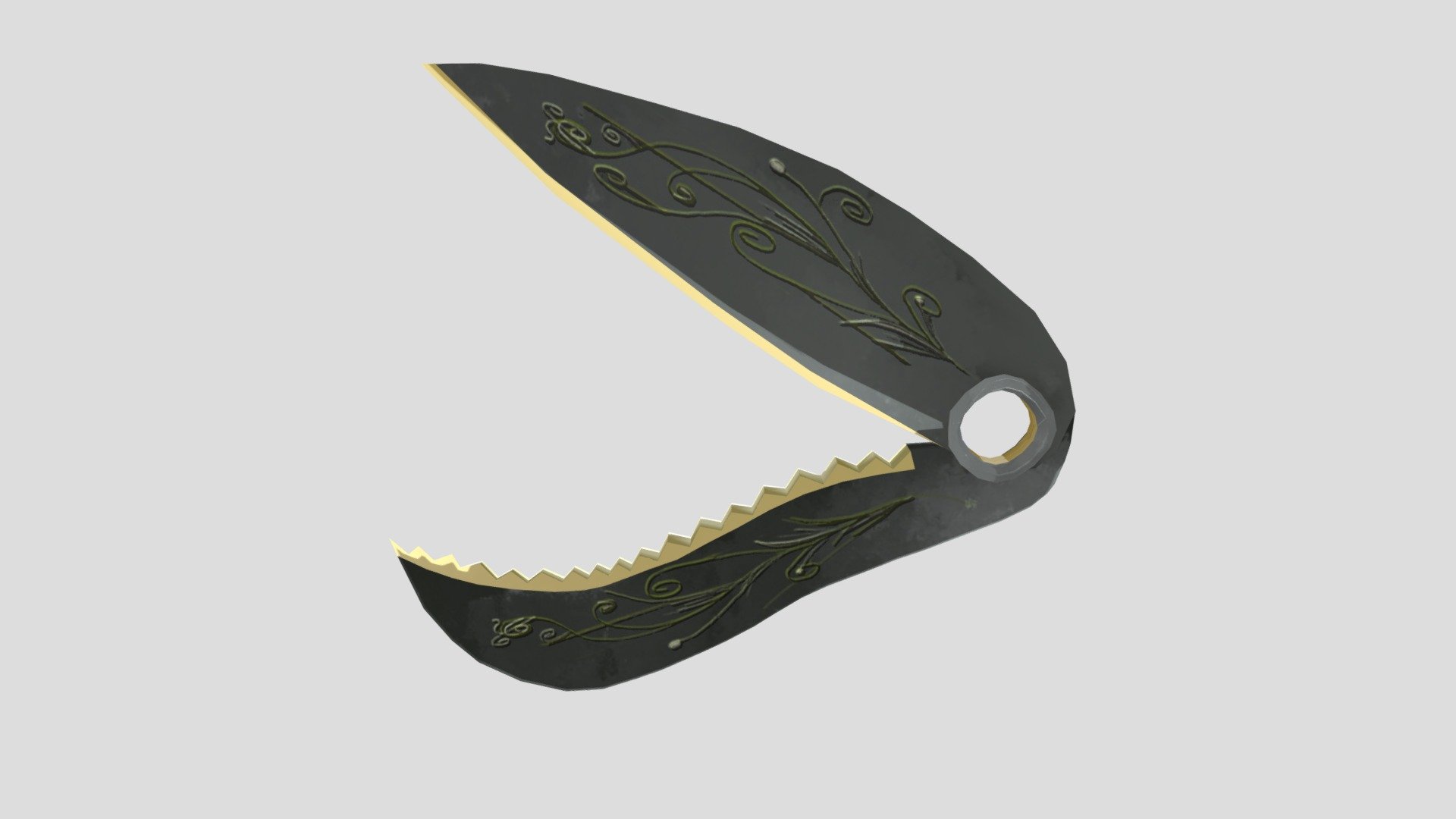 COMPLETED SWITCH BLADE 3D model by shaniaD [201540a] Sketchfab