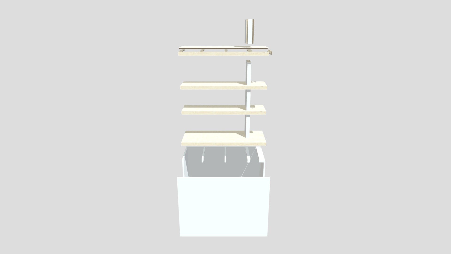 Shelf Exploded Download Free 3D model by krigh [223634f] Sketchfab