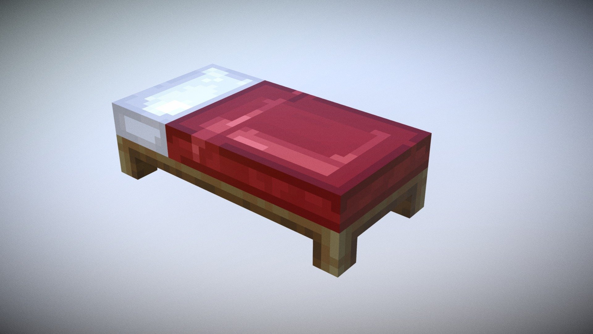 Bed Minecraft Download Free 3D model by JDanielhes (JDanielHE