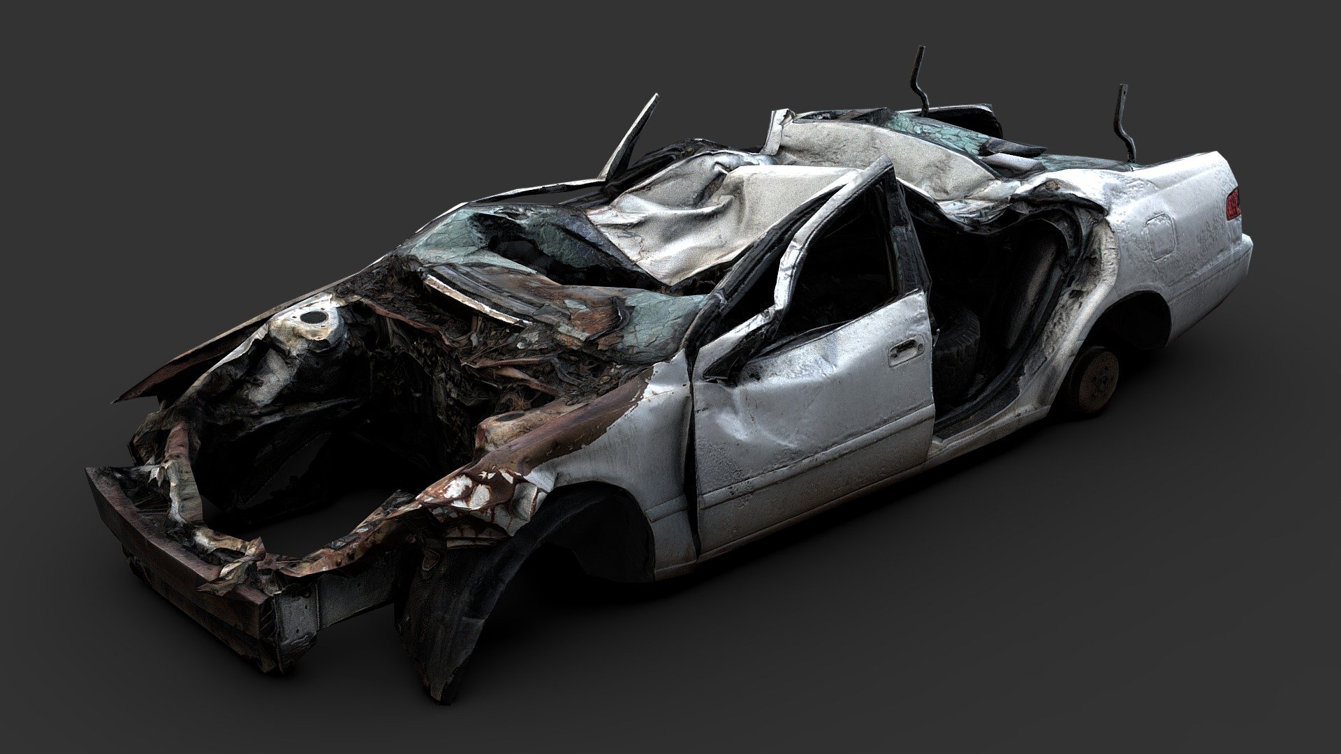 Crushed Car Buy Royalty Free 3D model by Renafox (kryik1023