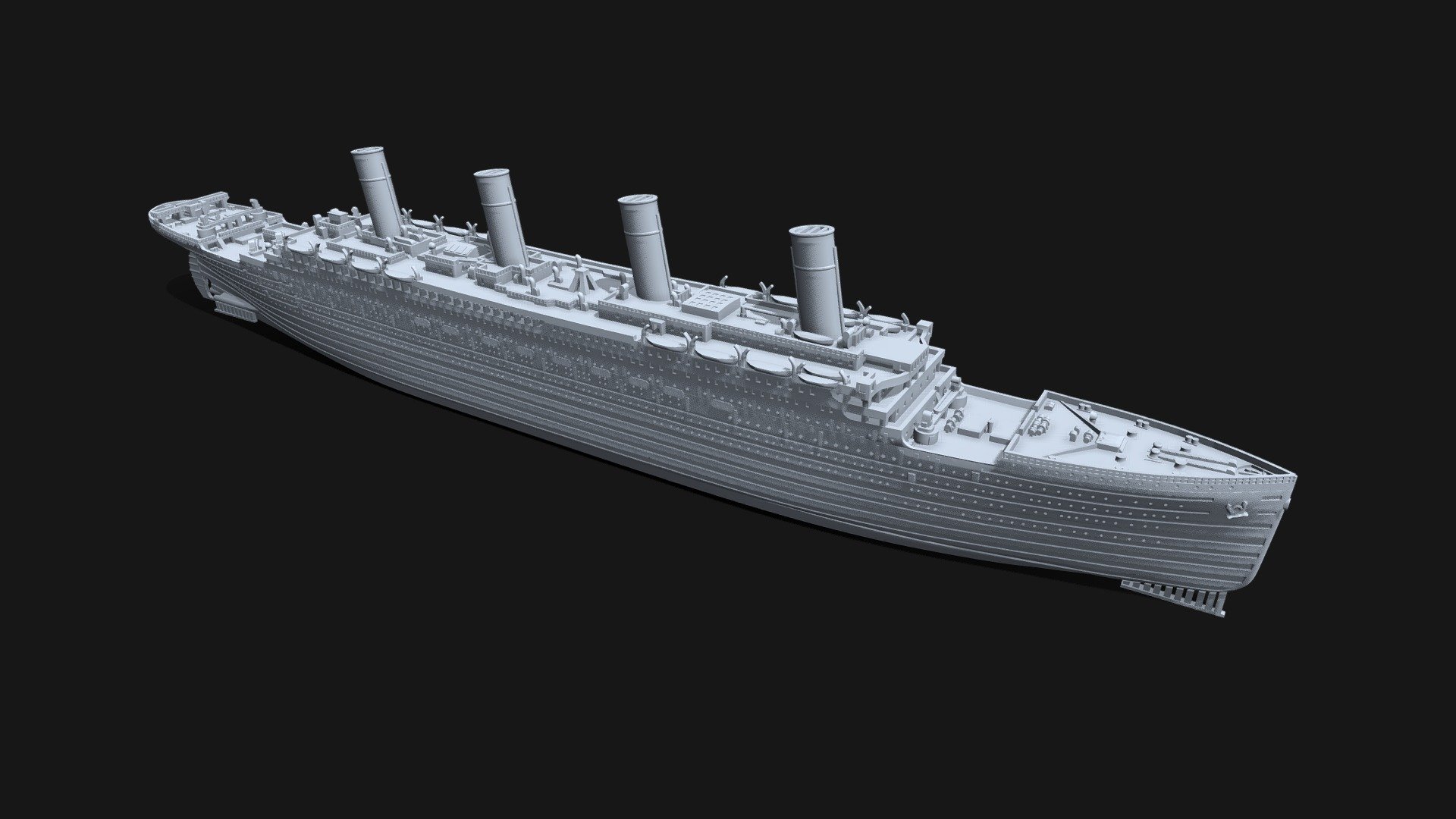 RMS Titanic reworked version 3D model by vandragon_de [263f9ff] Sketchfab