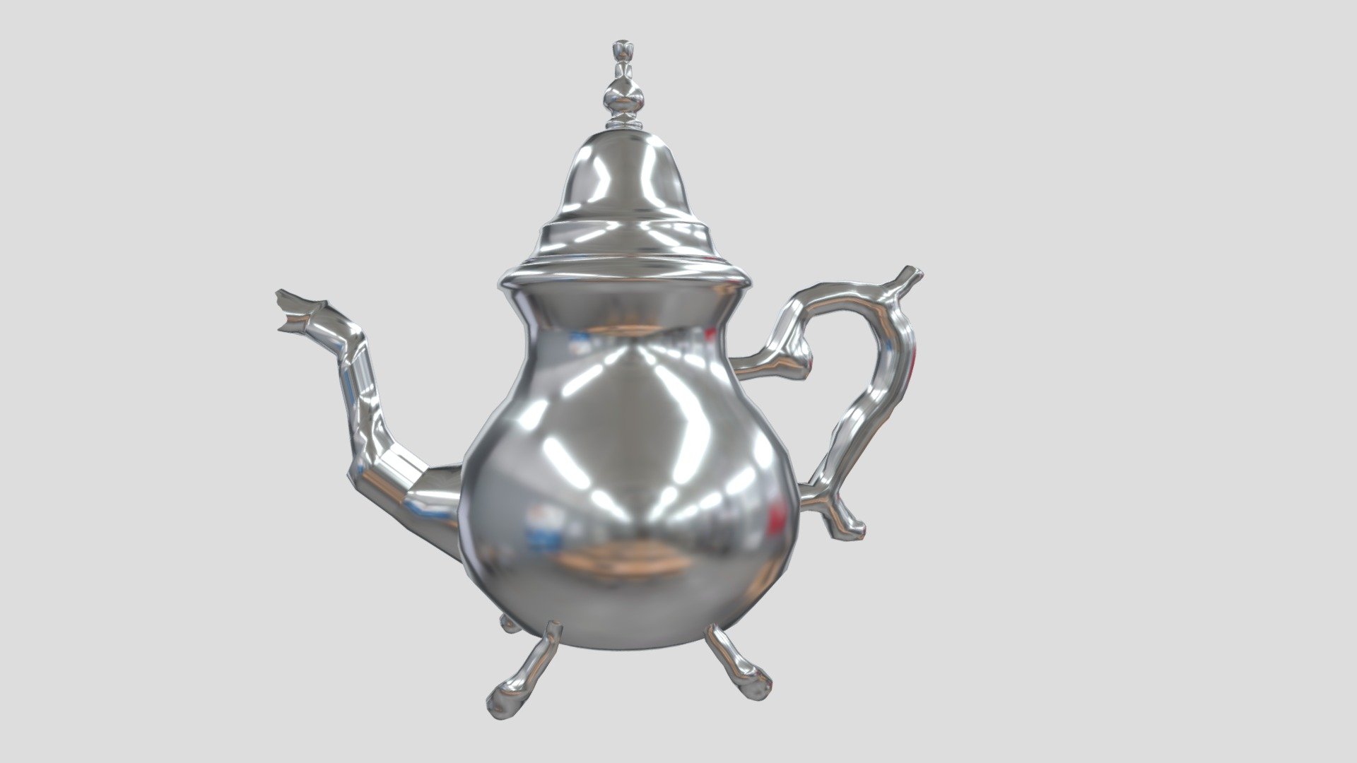 Moroccan Teapot (BARRAD) barad morocco maghribi 3D model by Zakaria