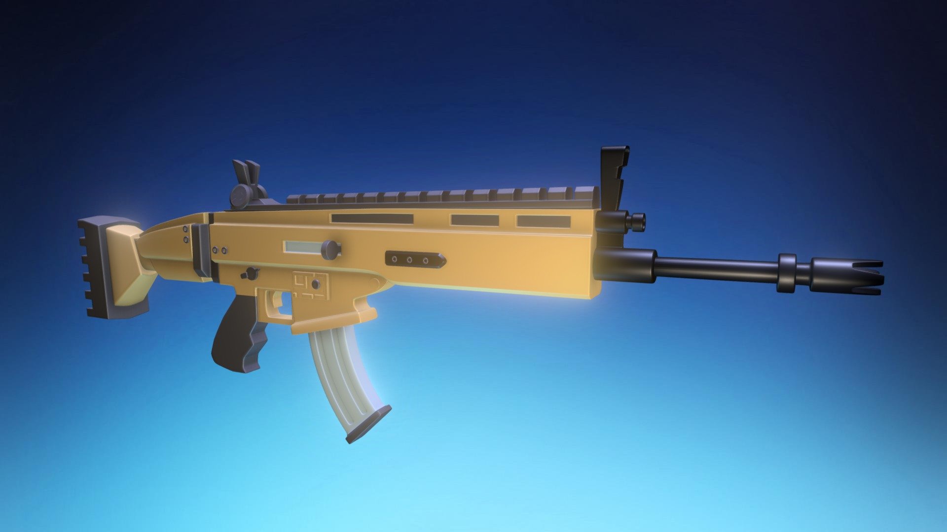 Byba Fortnite Scar L Drawing