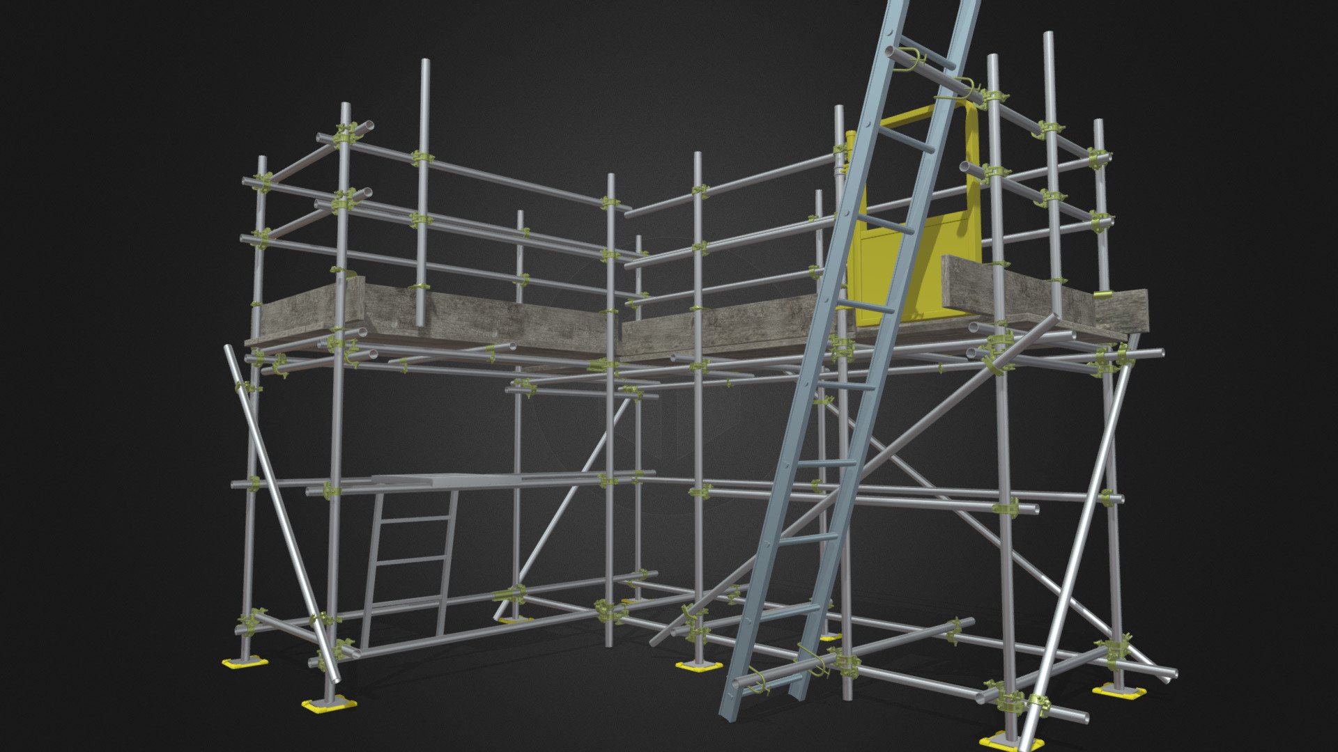 Tube and Fitting Scaffold 3D model by TTFM_MKCT [2b552b8] Sketchfab