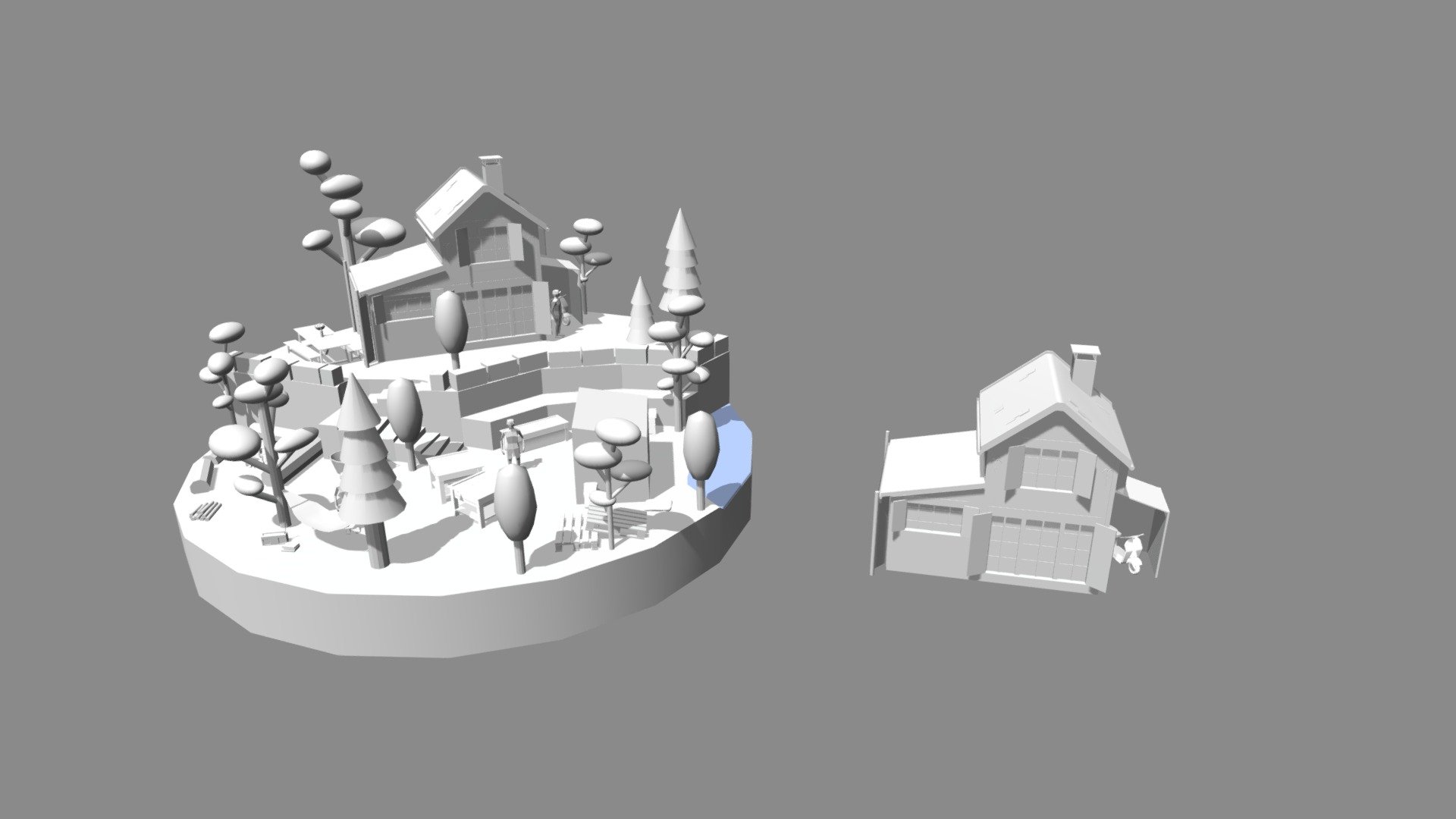 Eco House House Model 3D model by Ophelie