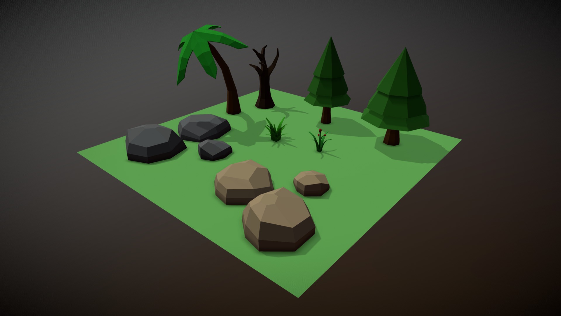 Low Poly Environment Assets Download Free 3d Model By Arun N Arun N 2d7f5f5