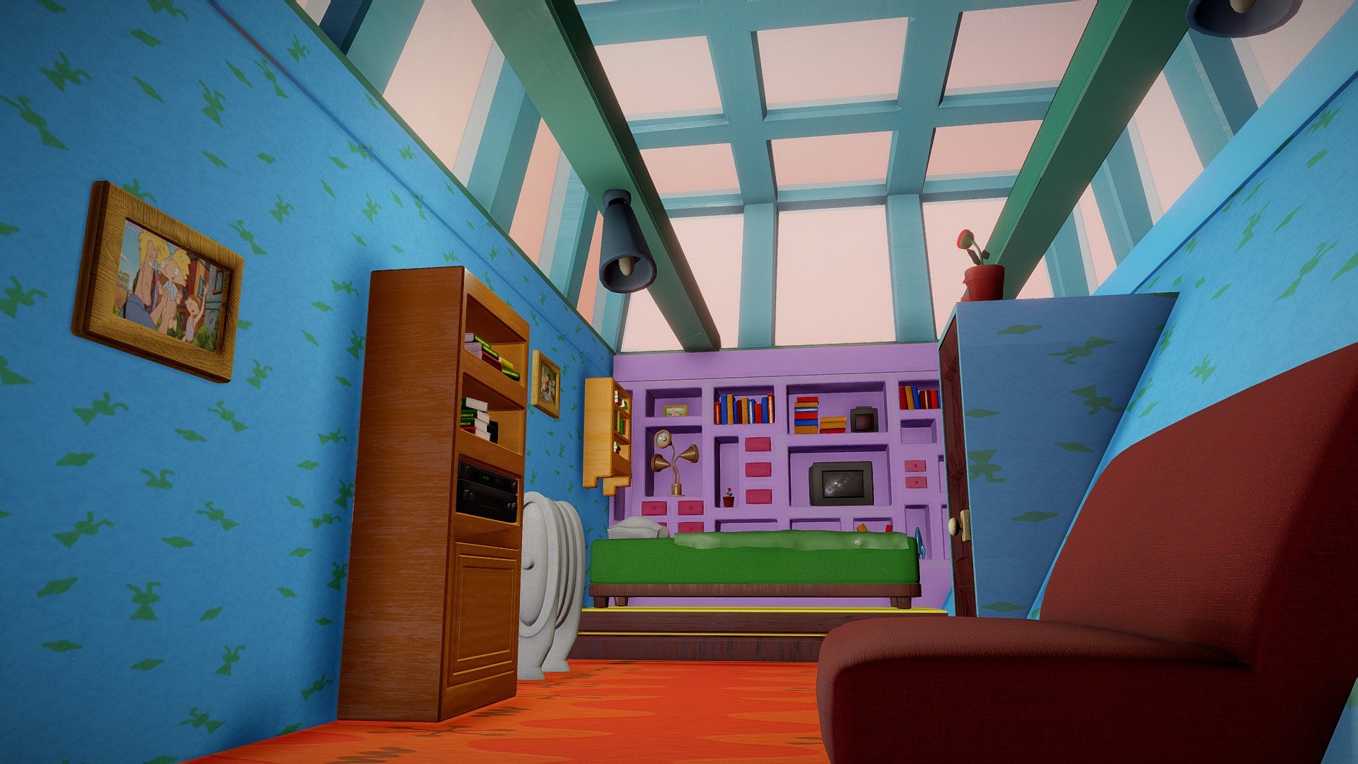 Hey, Arnold Room Download Free 3D model by danatomashevych