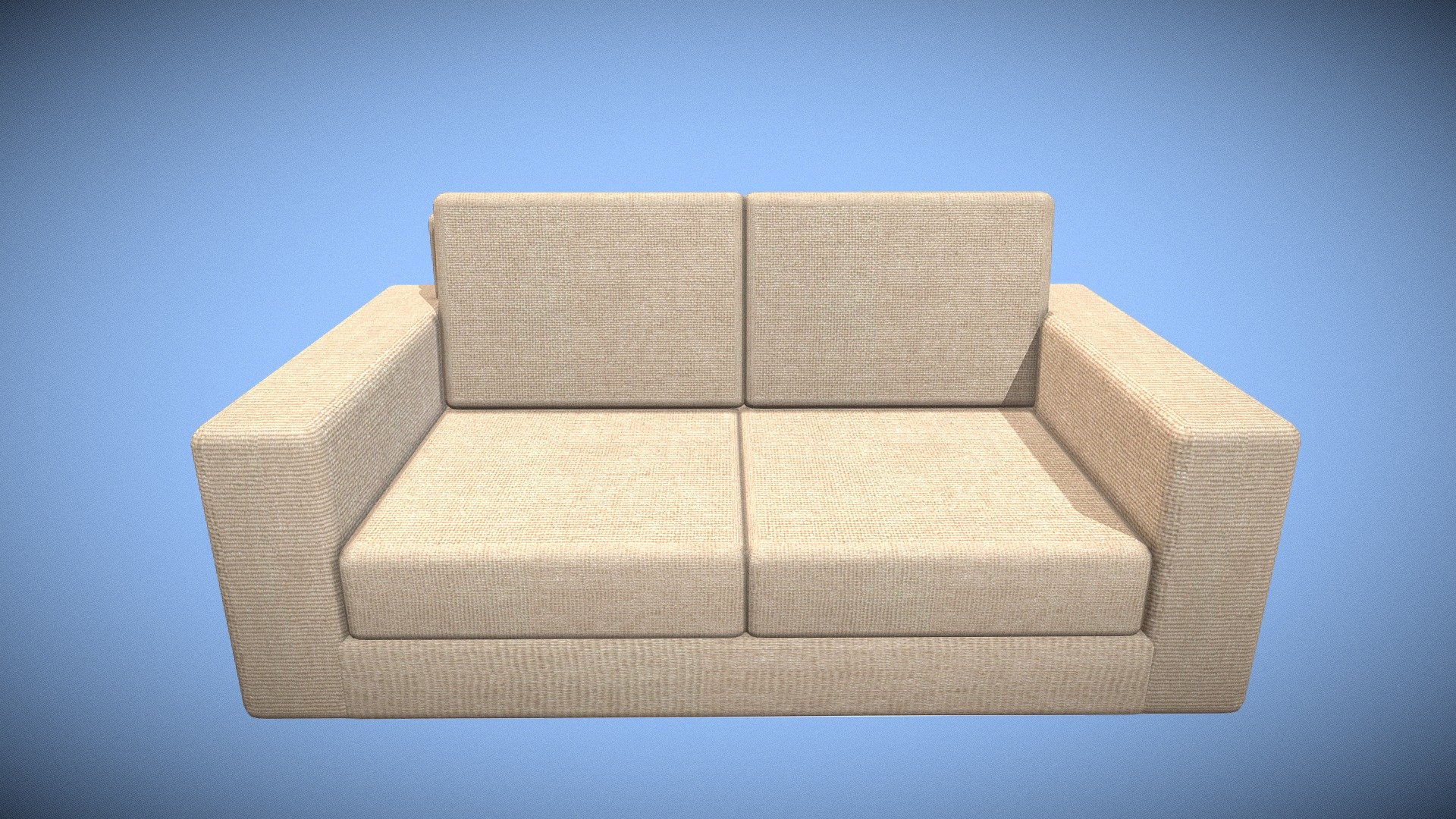 Low Poly Couch Download Free 3D model by Designed By Jonathan