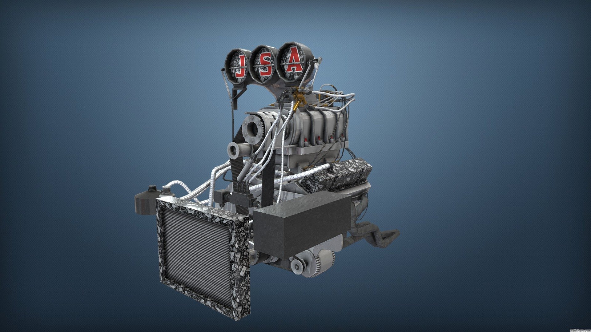 Burnout Masters Engine 4 3D model by Outstandly [2f00f4f] Sketchfab