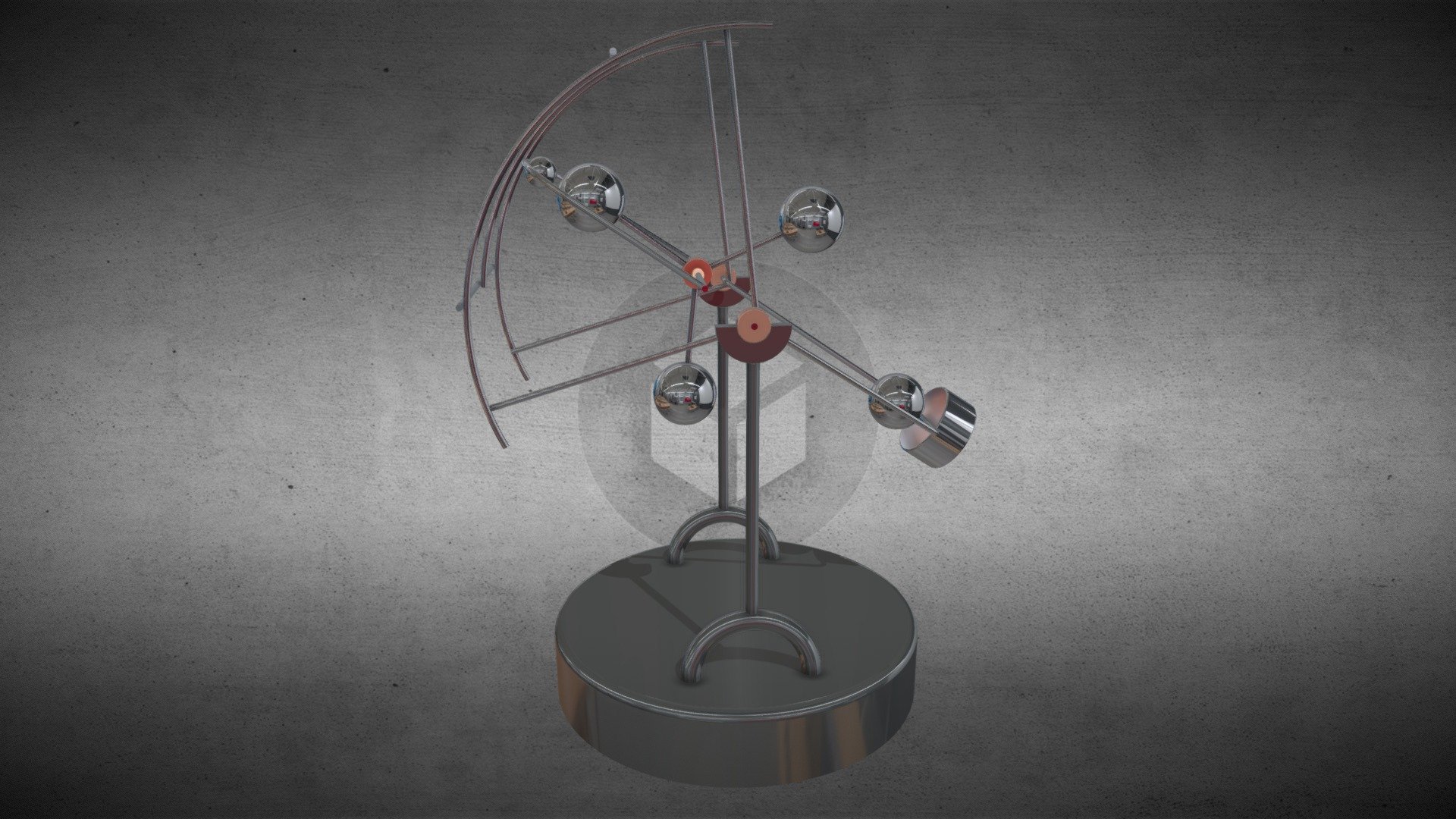 Compound Pendulum Mechanism Download Free 3D model by trinityscsp