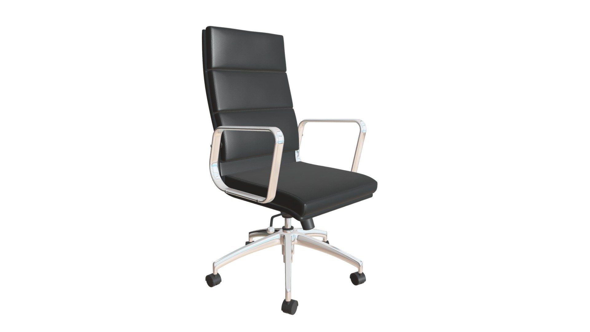 Engineer High Back Office Chair Black 205892 Buy Royalty Free 3D
