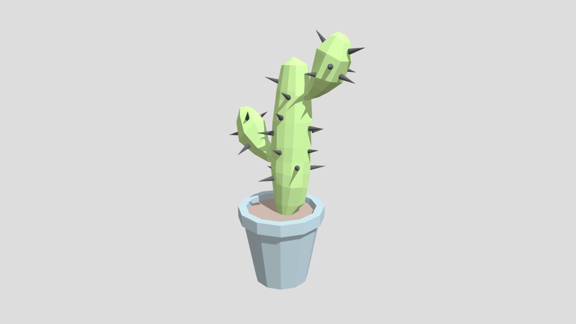 Low Poly Cactus Download Free 3D model by akaN0ob [33ce2bb] Sketchfab