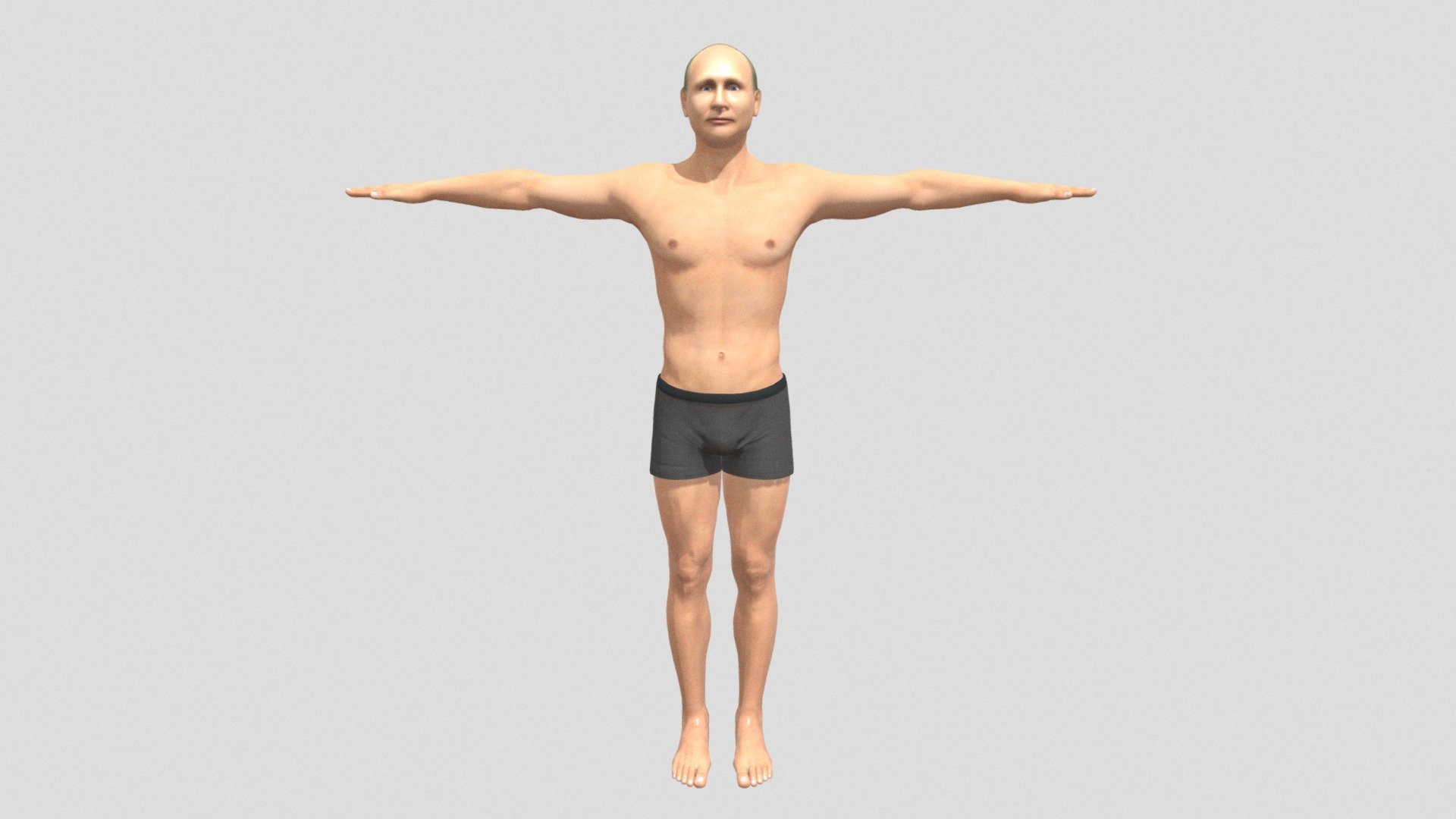 Vladimir Vladimirovich Putin TPose Buy Royalty Free 3D model by