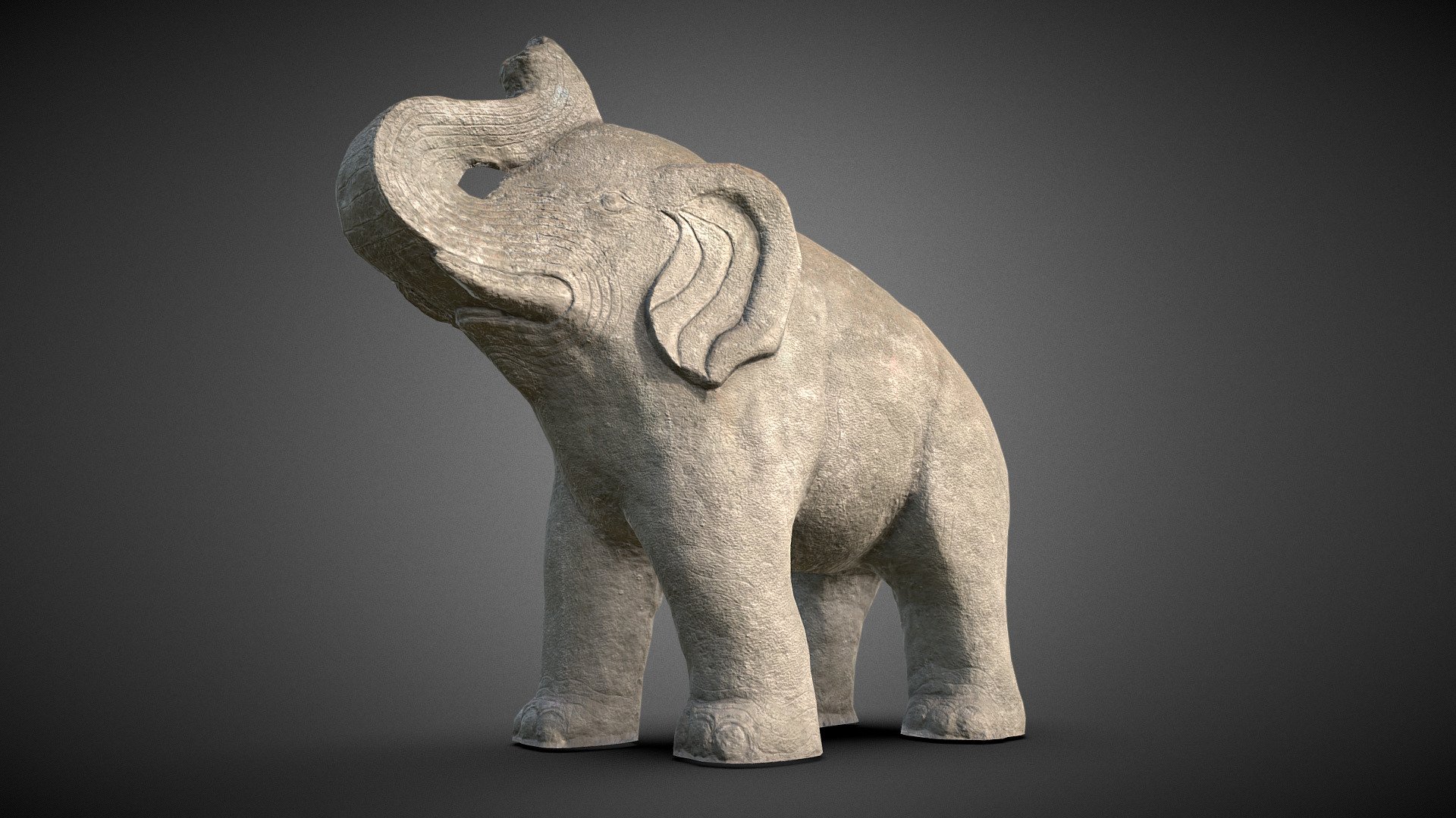 Elephant Statue Buy Royalty Free 3D model by Léonard_Doye