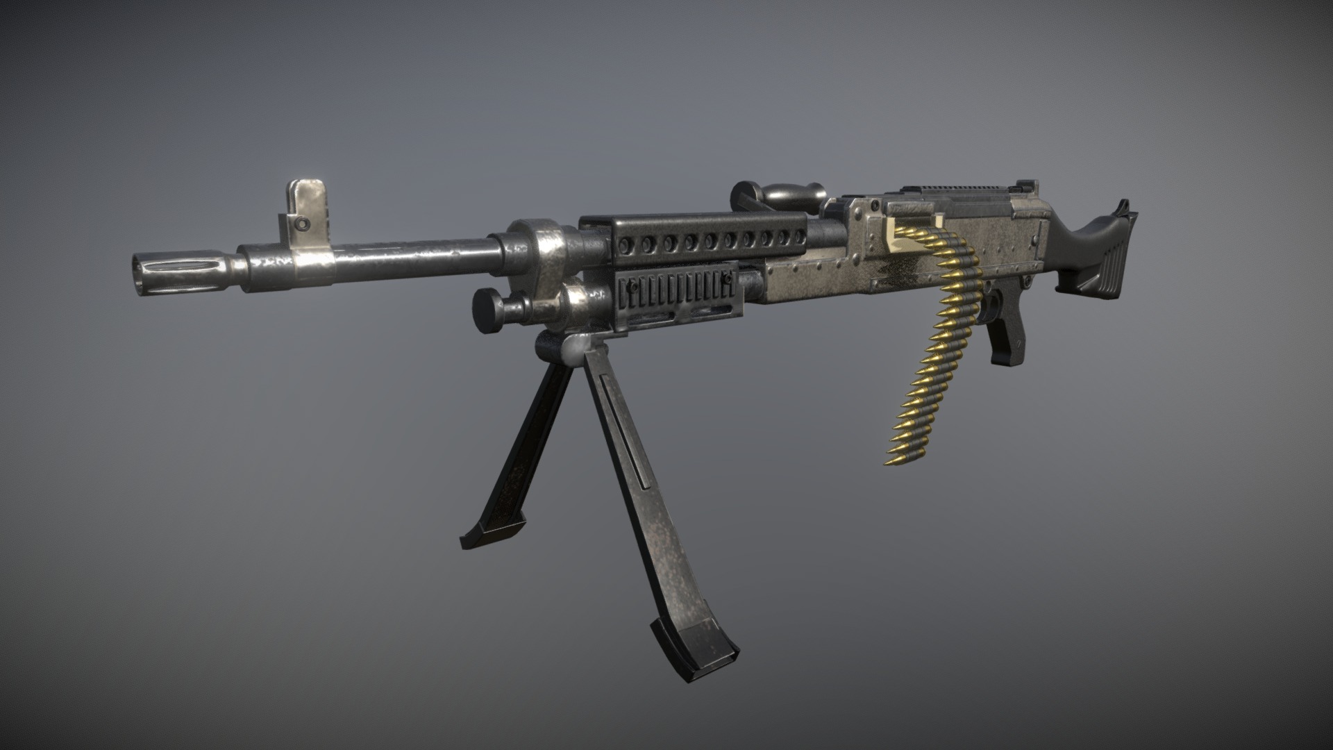 M240B Machine gun Download Free 3D model by unleasharun [3d0d13c