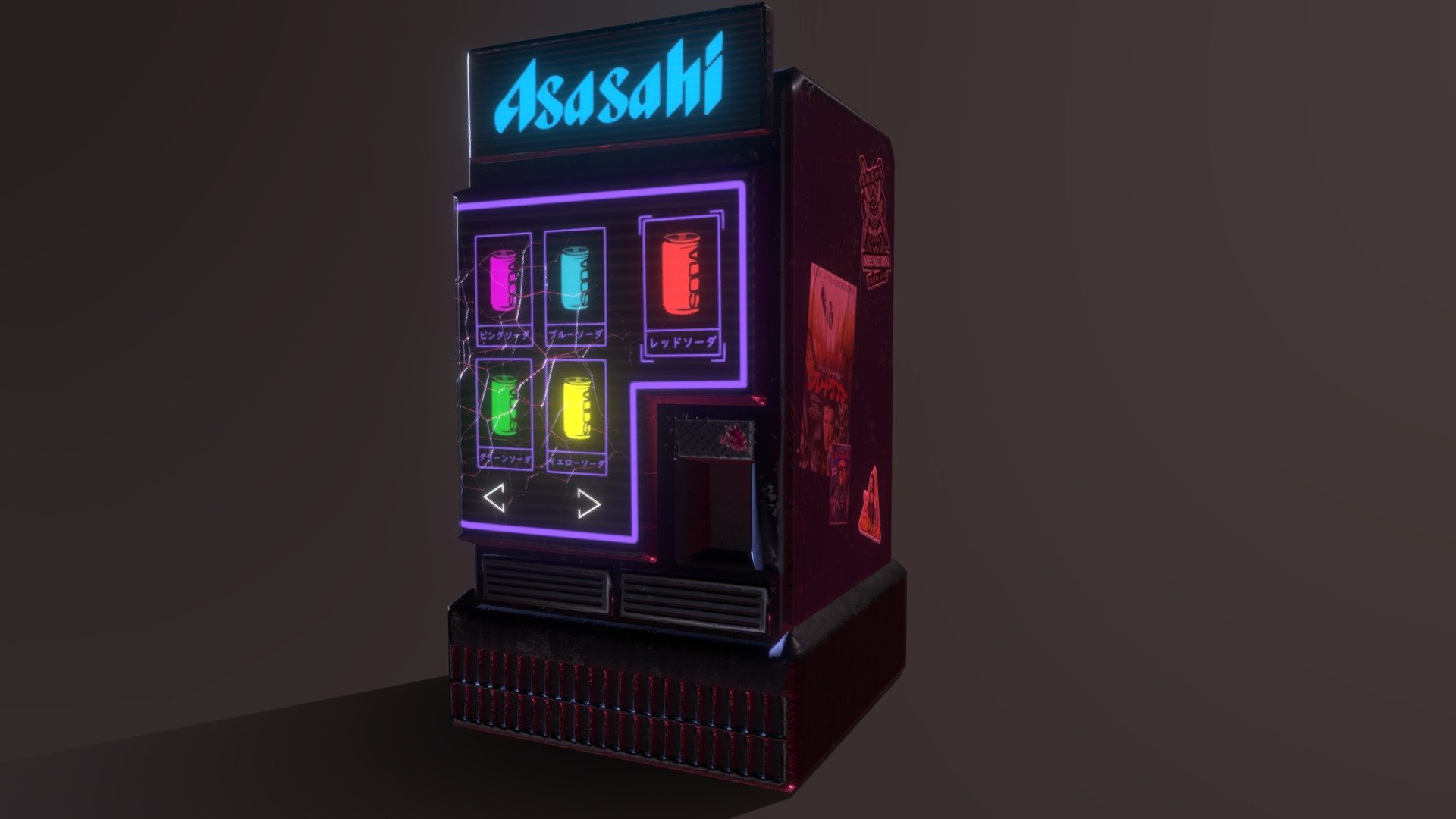 Cyberpunk Vending Machine 3D model by savscarlett [3e2a095] Sketchfab