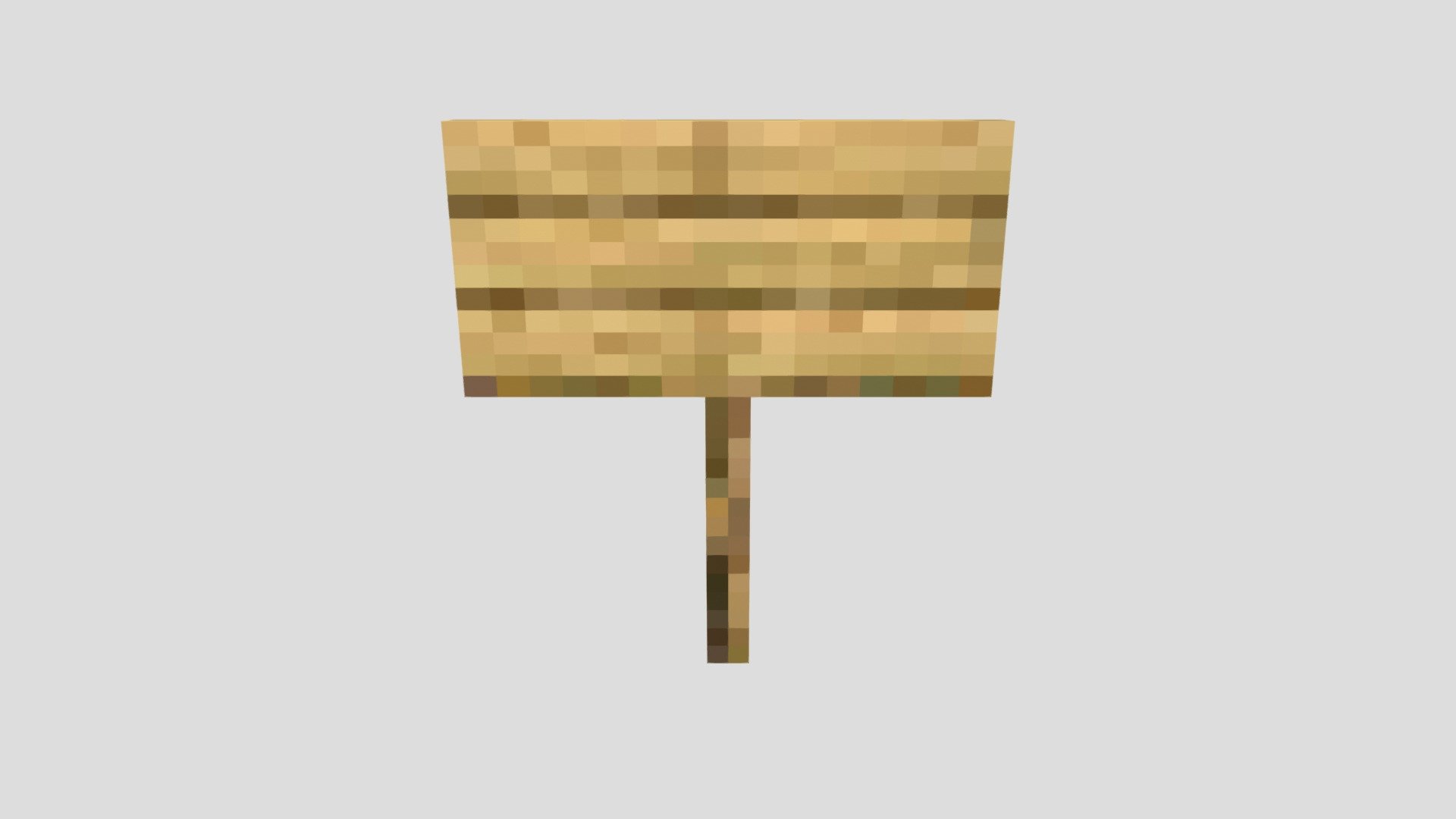 Minecraft Sign Download Free 3D model by Coller (TheCollerroller