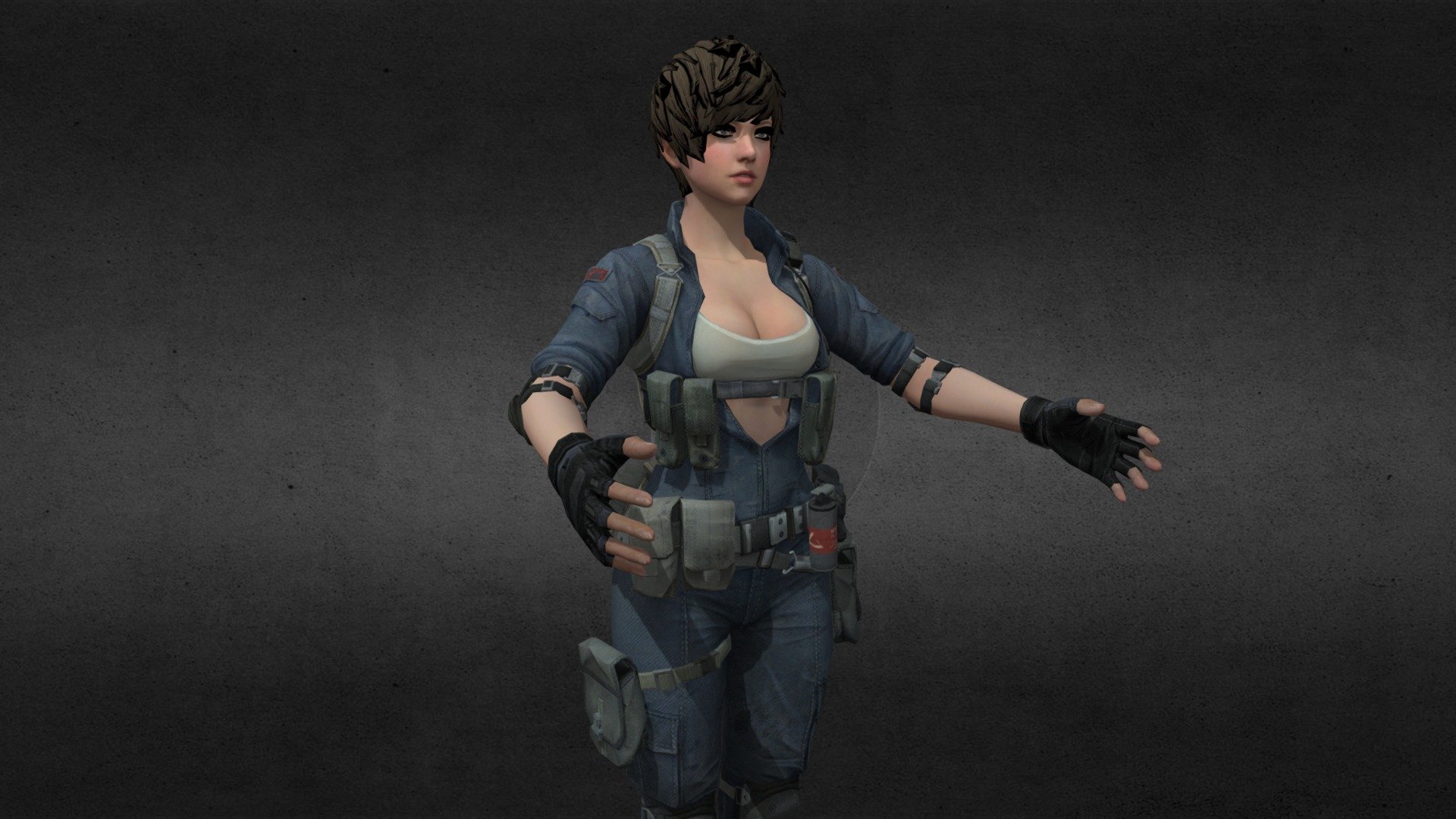 Sudden Attack 2 Female Download Free 3D model by Ok Nerd (Oknerd