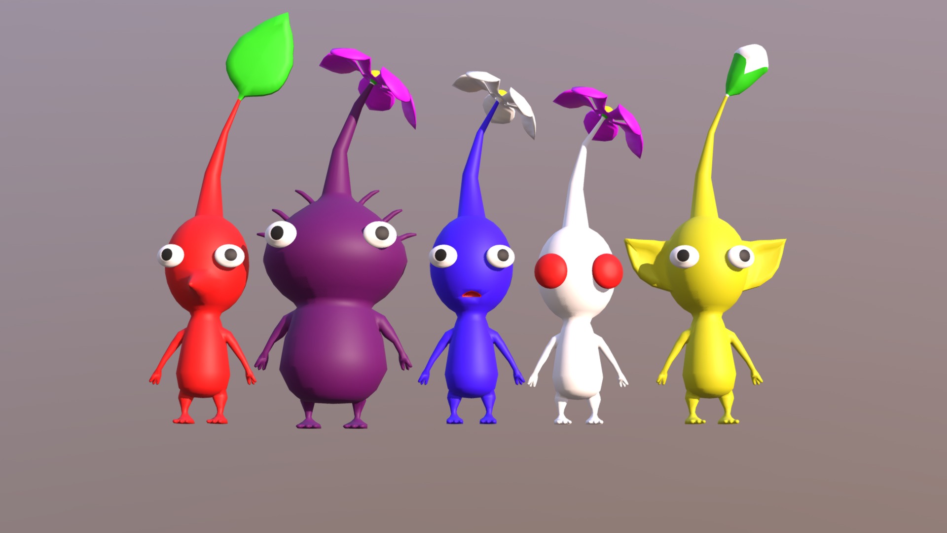 Pikmin 3D model by CuaxiloaSP (hectorcuaxiloaSP) [4ad4215] Sketchfab