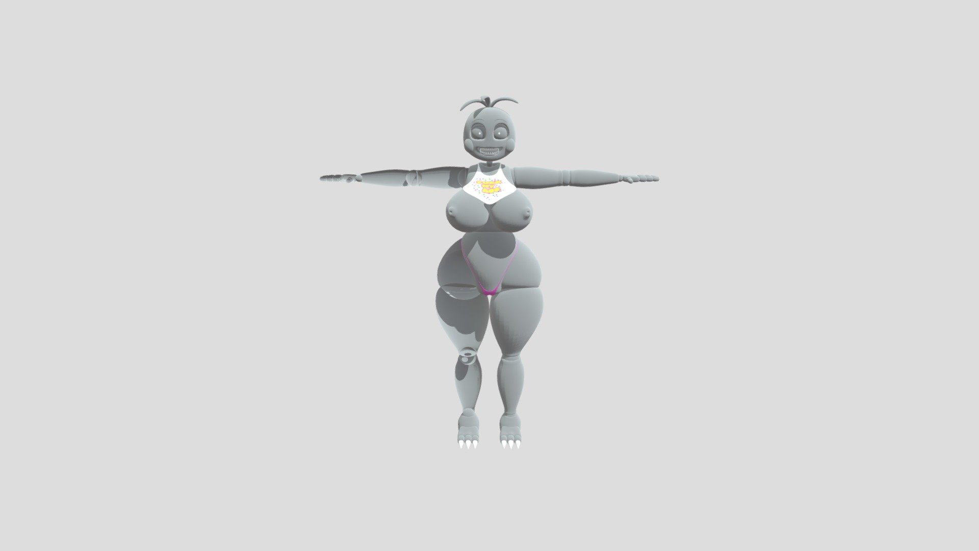 MISHU Toy Chica BLENDER Download Free 3D model by I need siren sara