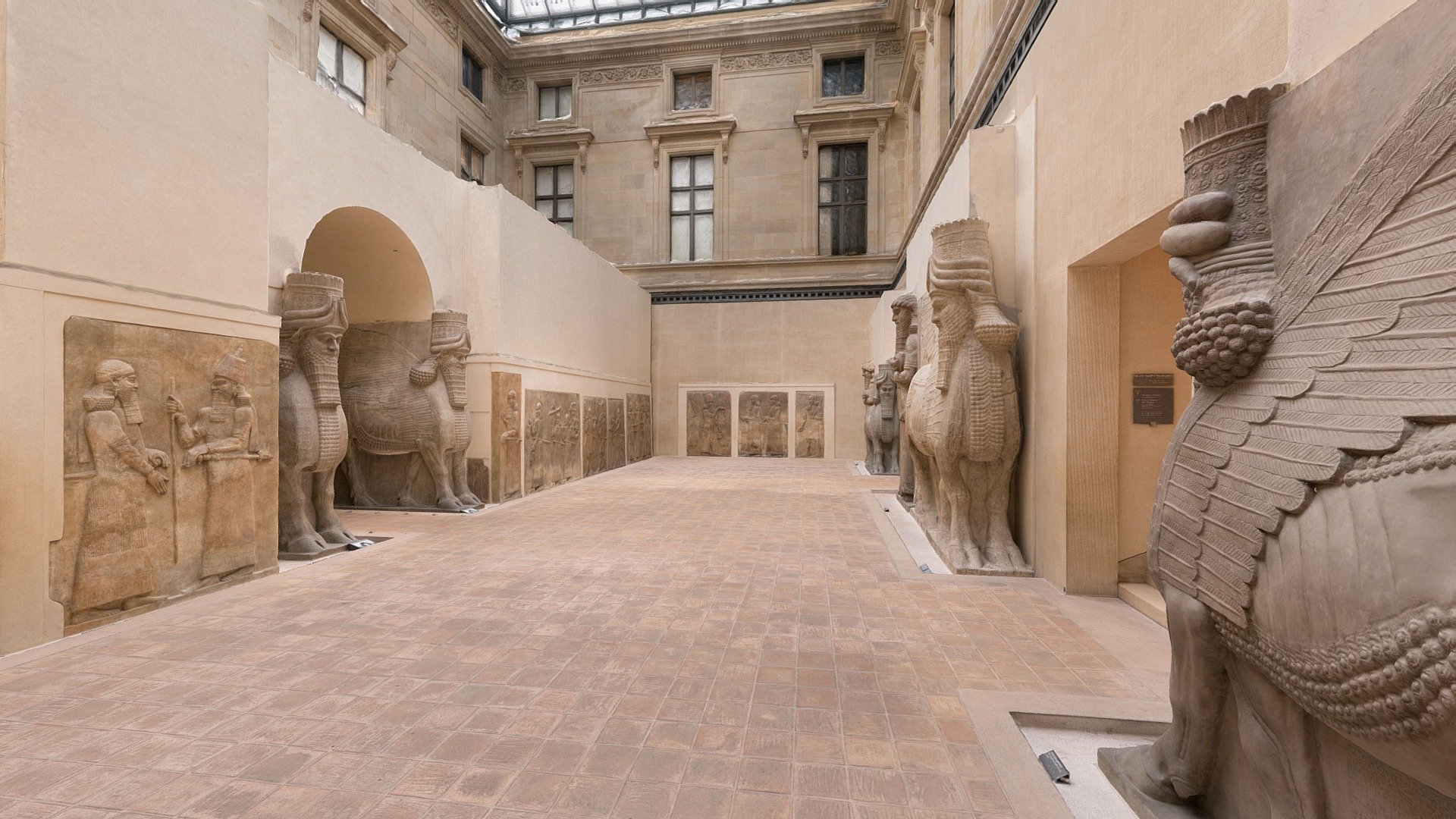 Cour Khorsabad, Musée du Louvre (HD textures) 3D model by Benoît