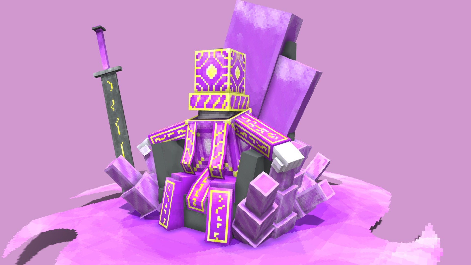 Mushroom King 3D model by Midnight (Midniight) [4d88c84] Sketchfab