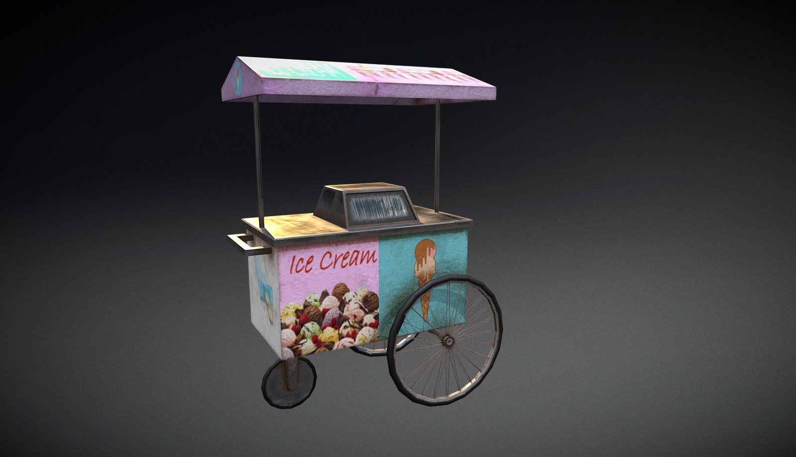 Ice Cream Cart Download Free 3D model by tylerlherring [4db2e34