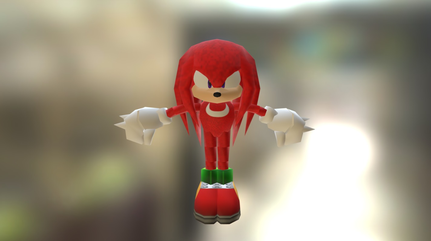 Knuckles The Echidna 3D model by Luke Steel (luke.steel) [5173fa1