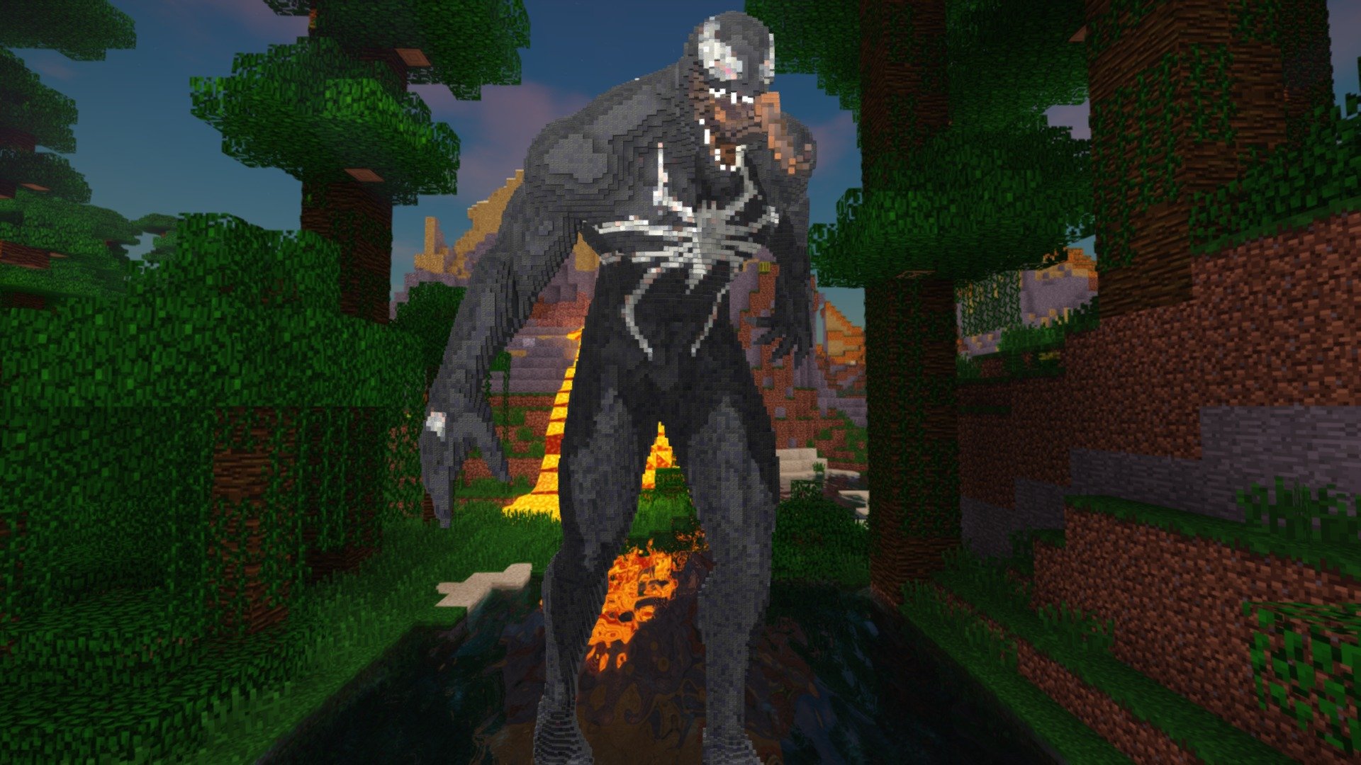 Minecraft Venom Build Schematic Buy Royalty Free 3D model by inostupid (inostupid) [543d6e9