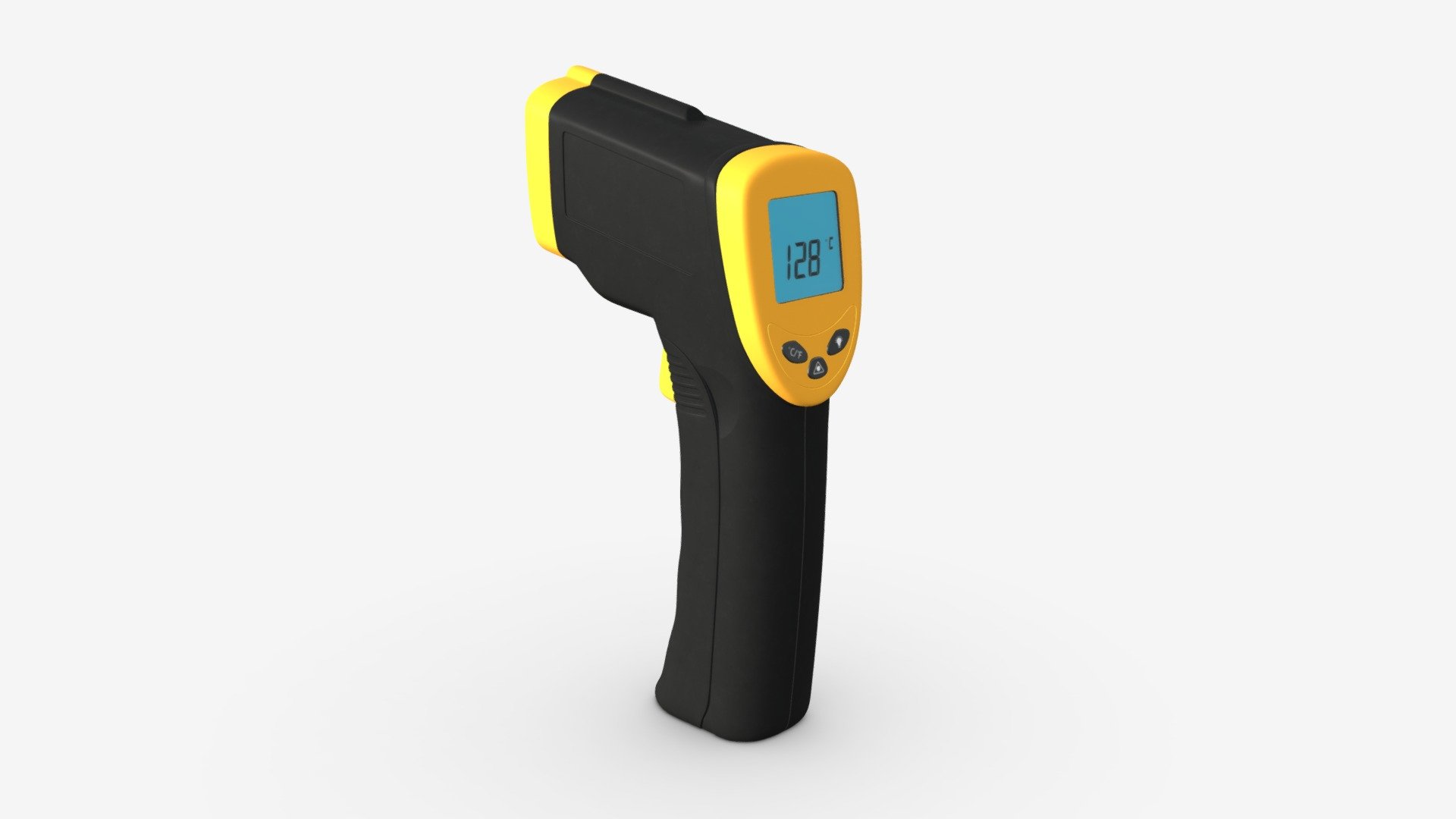 Infrared Thermometer Gun Buy Royalty Free 3D model by HQ3DMOD