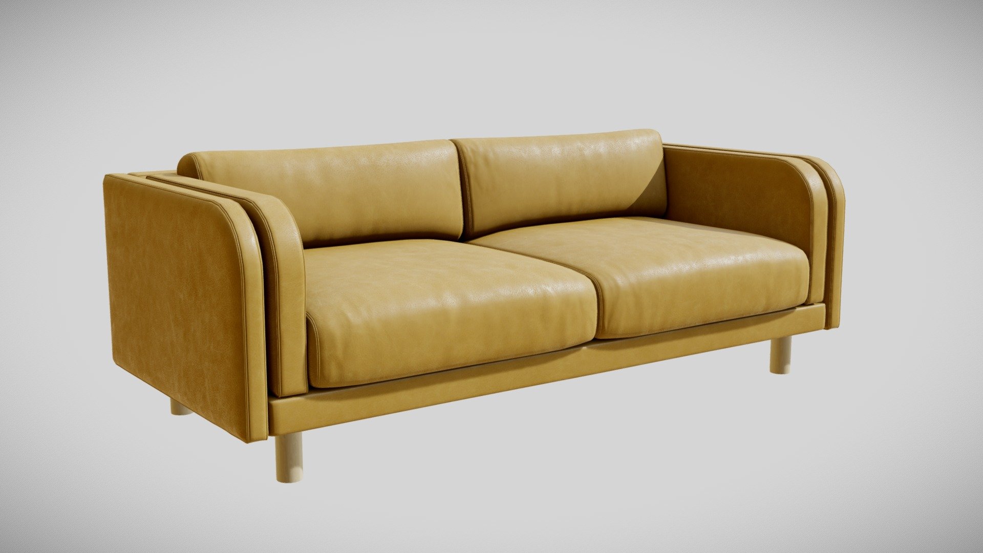 Crate&Barrel Pershing Sofa Buy Royalty Free 3D model by 3detto