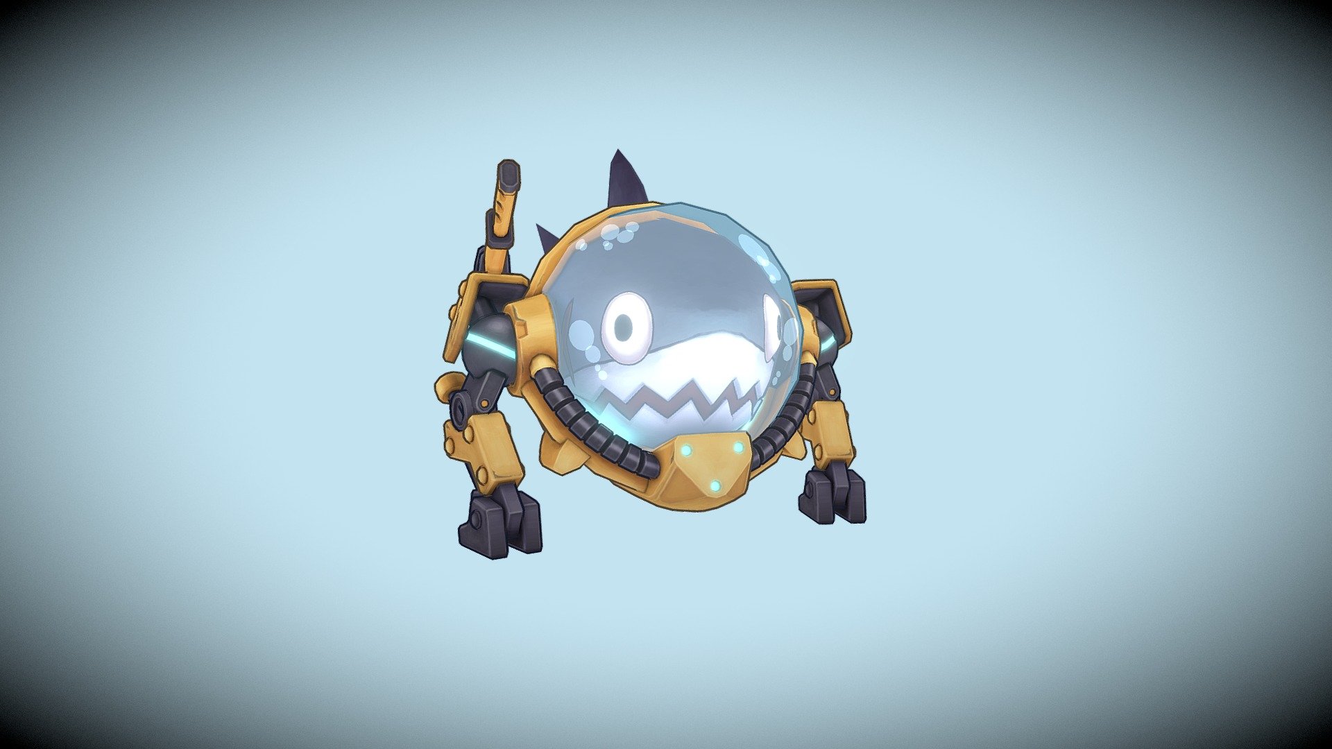 Shark Robot 3D model by zhongli17 (alibaba17) [5b7ffc8] Sketchfab