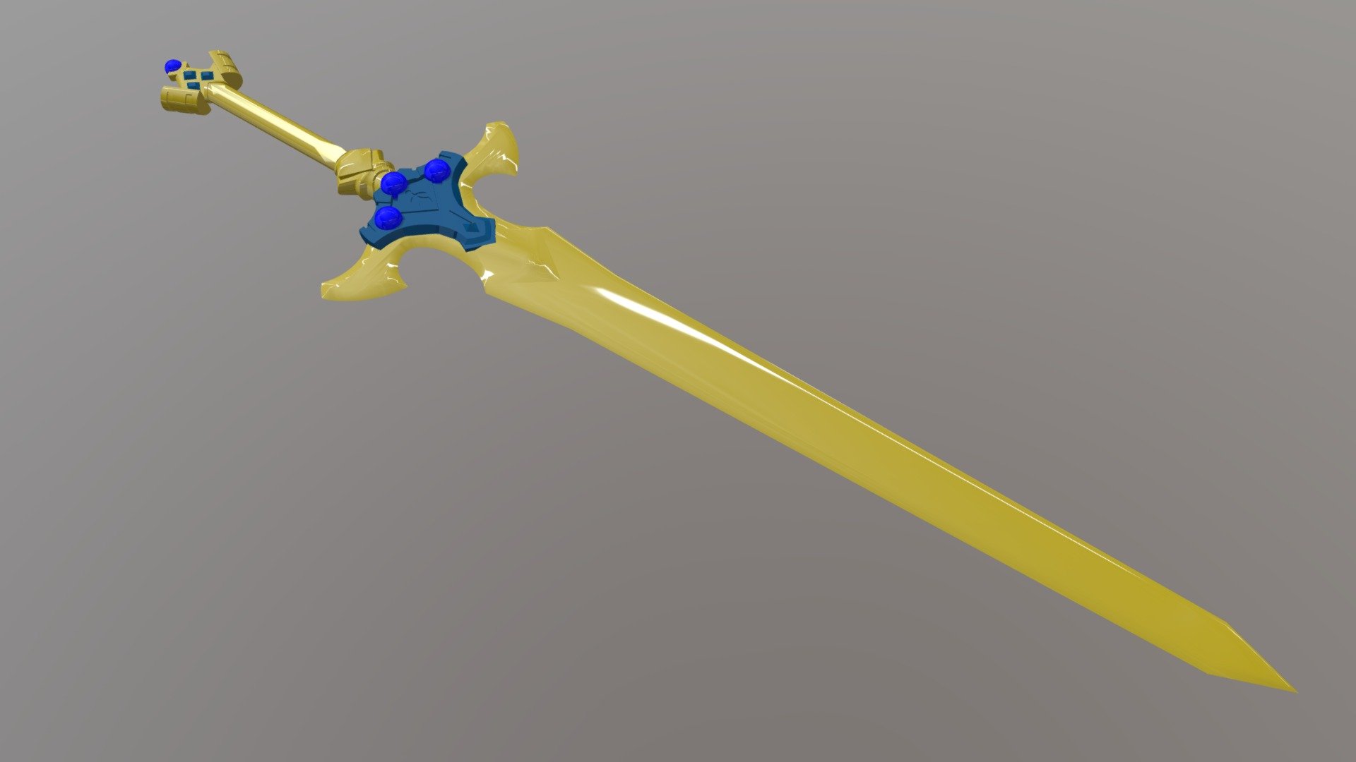Excalibur Sword Art Online Version Download Free 3D model by syahhz