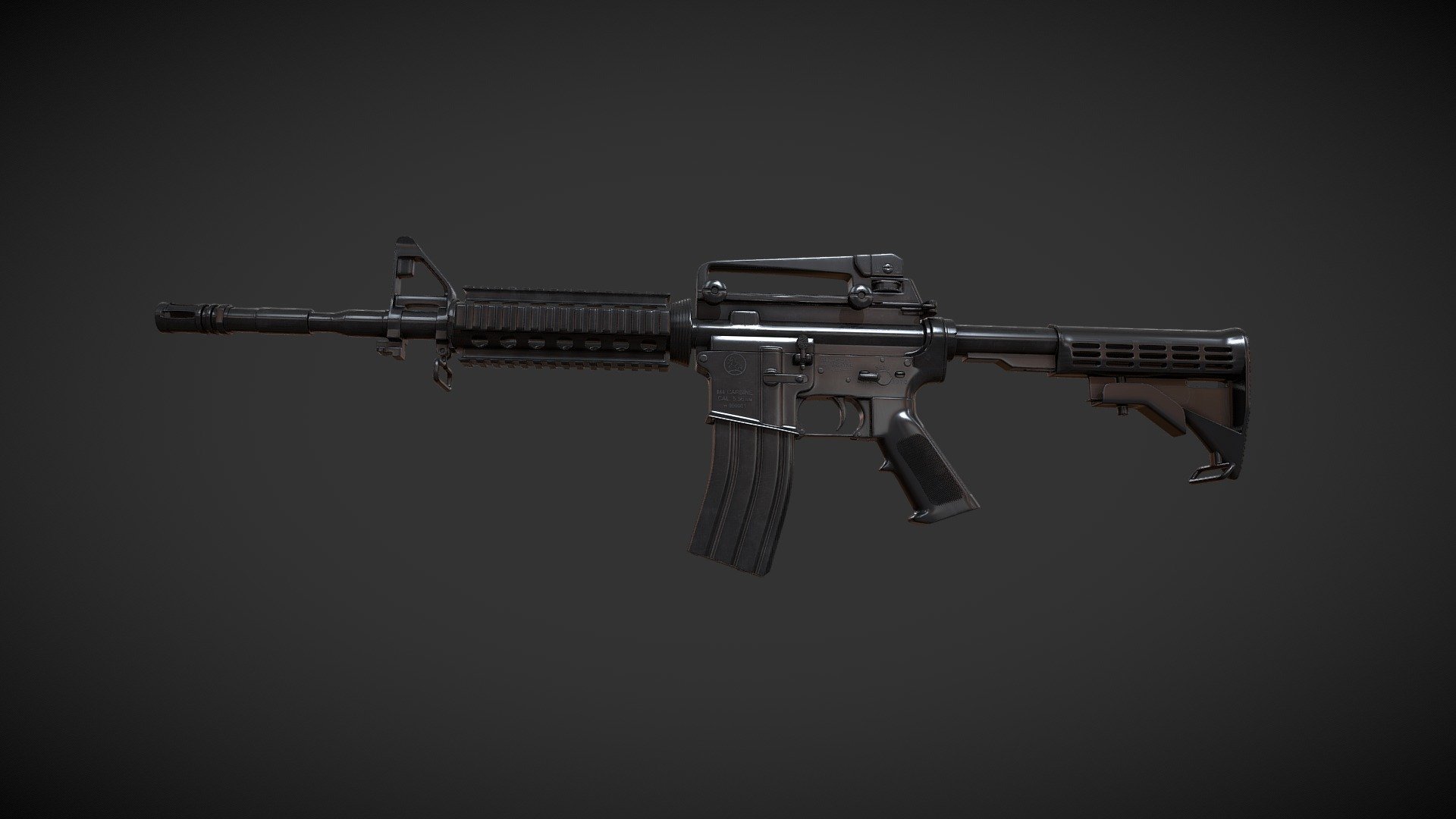 Colt M4A1 Buy Royalty Free 3D model by hum3d (hum3d) [6157dd7