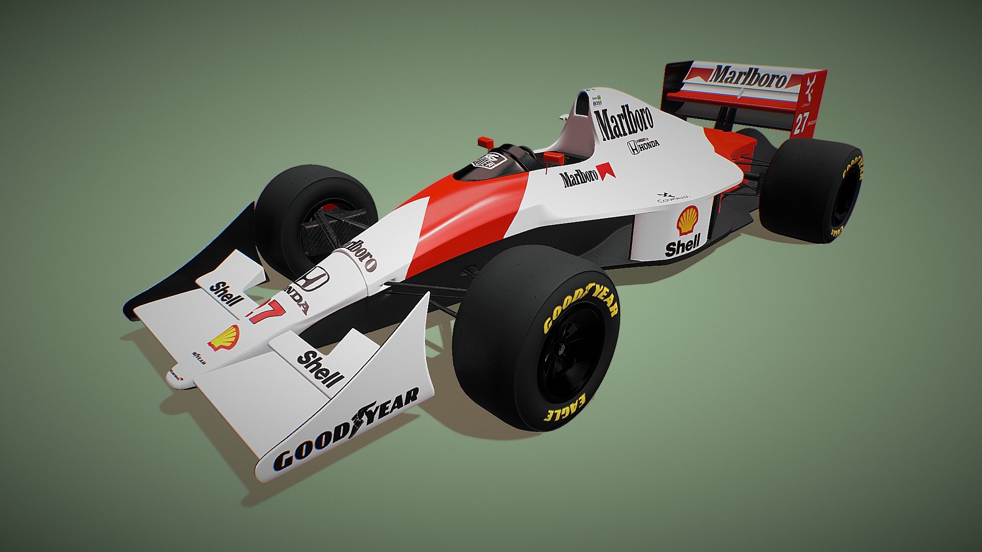 F1 McLaren 1990 Buy Royalty Free 3D model by mrt.design.3d [64833e8
